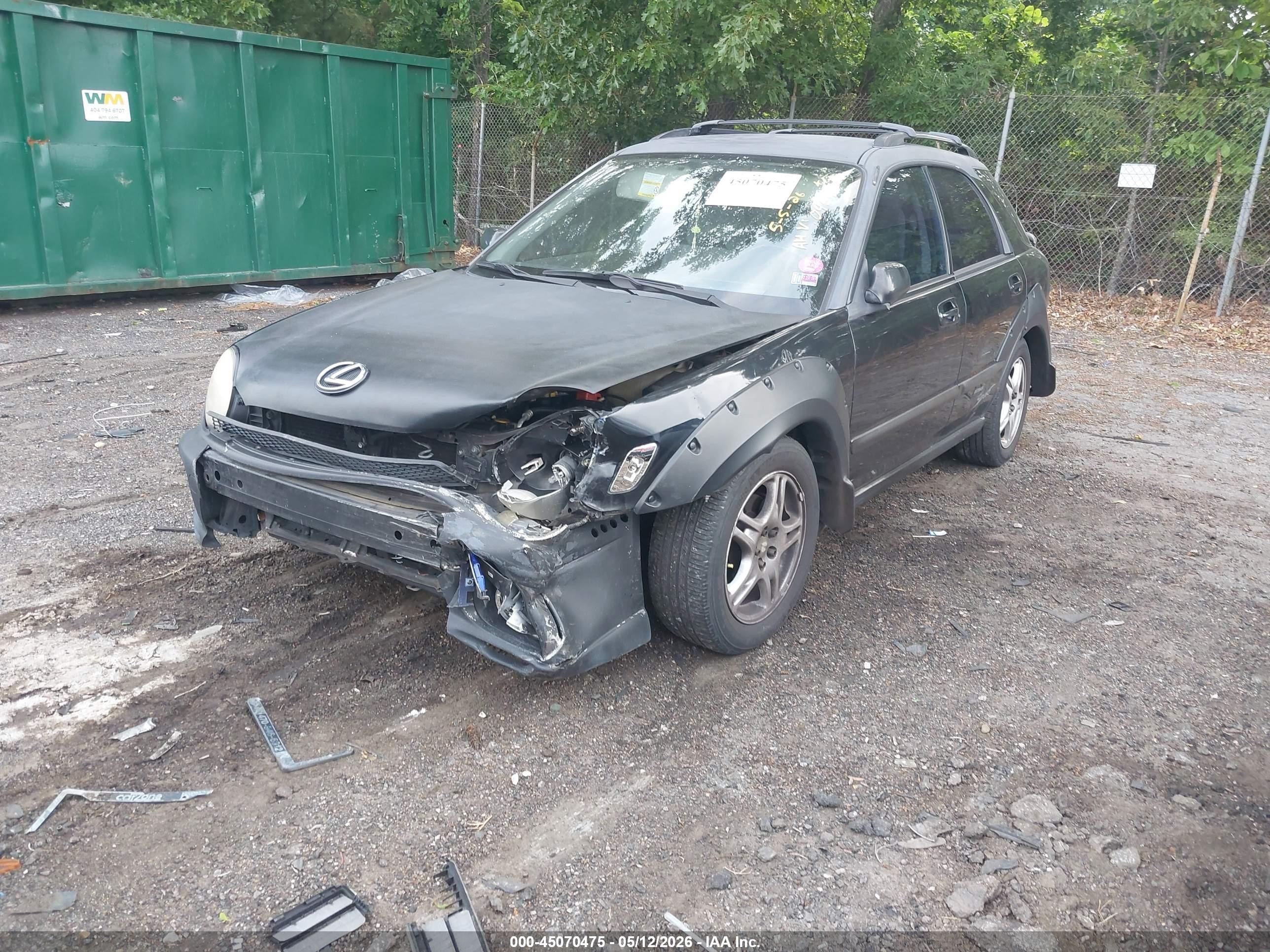 2003 Subaru Impreza Outback Sport   Black vin: JF1GG68593H810459