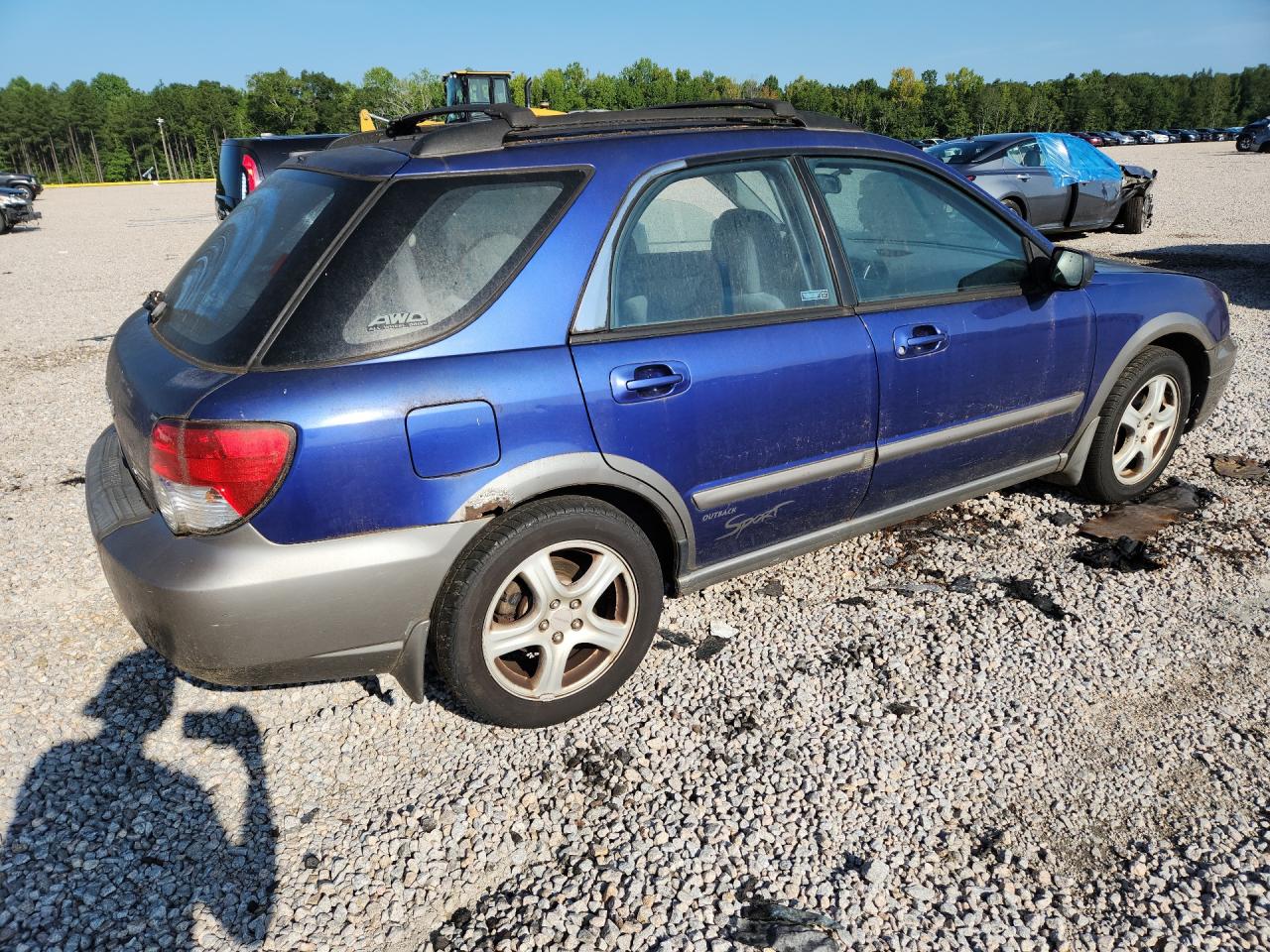 2004 Subaru Impreza Outback Sport Blue vin: JF1GG68594H807434