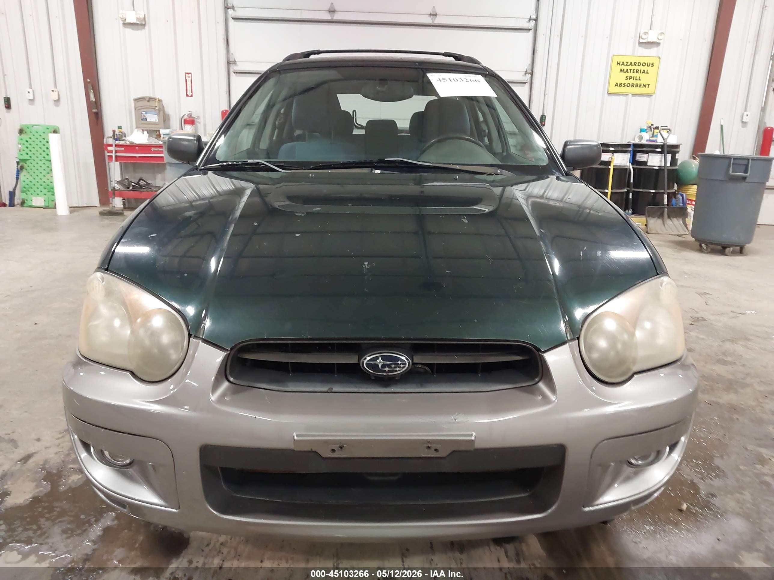 2005 Subaru Impreza Outback Sport Base W/special Edition Green vin: JF1GG68595H817995