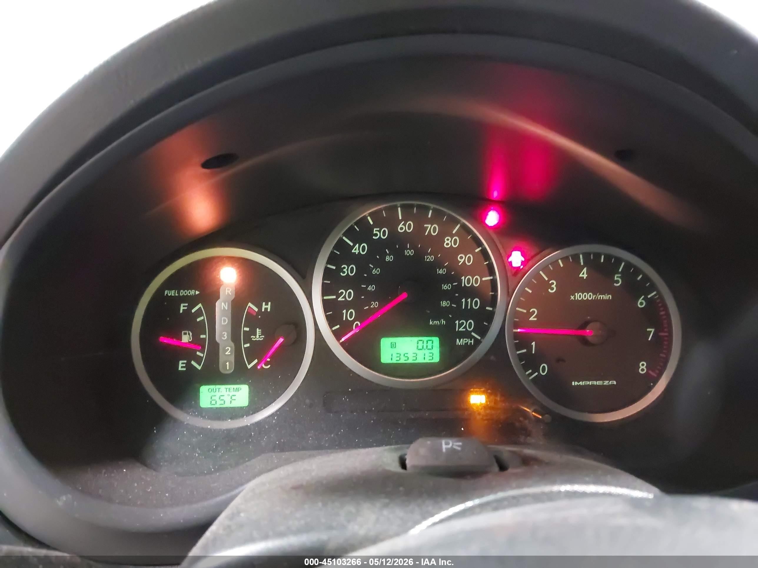 2005 Subaru Impreza Outback Sport Base W/special Edition Green vin: JF1GG68595H817995