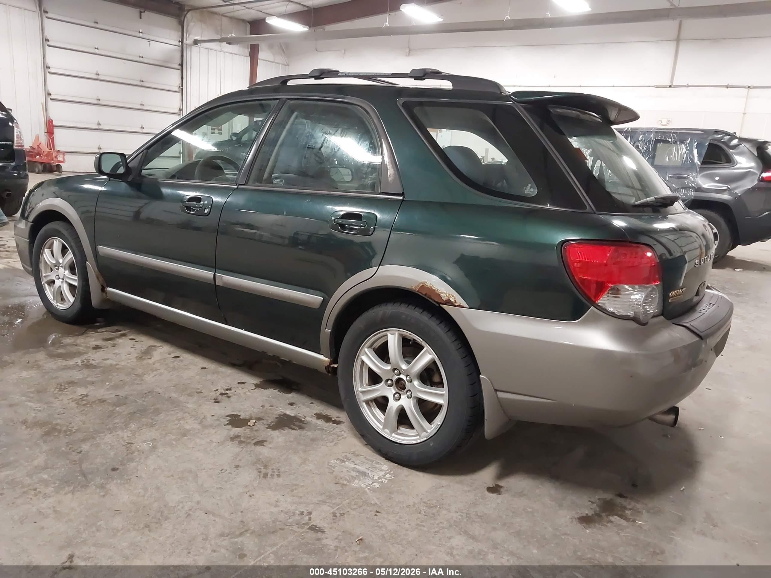 2005 Subaru Impreza Outback Sport Base W/special Edition Green vin: JF1GG68595H817995