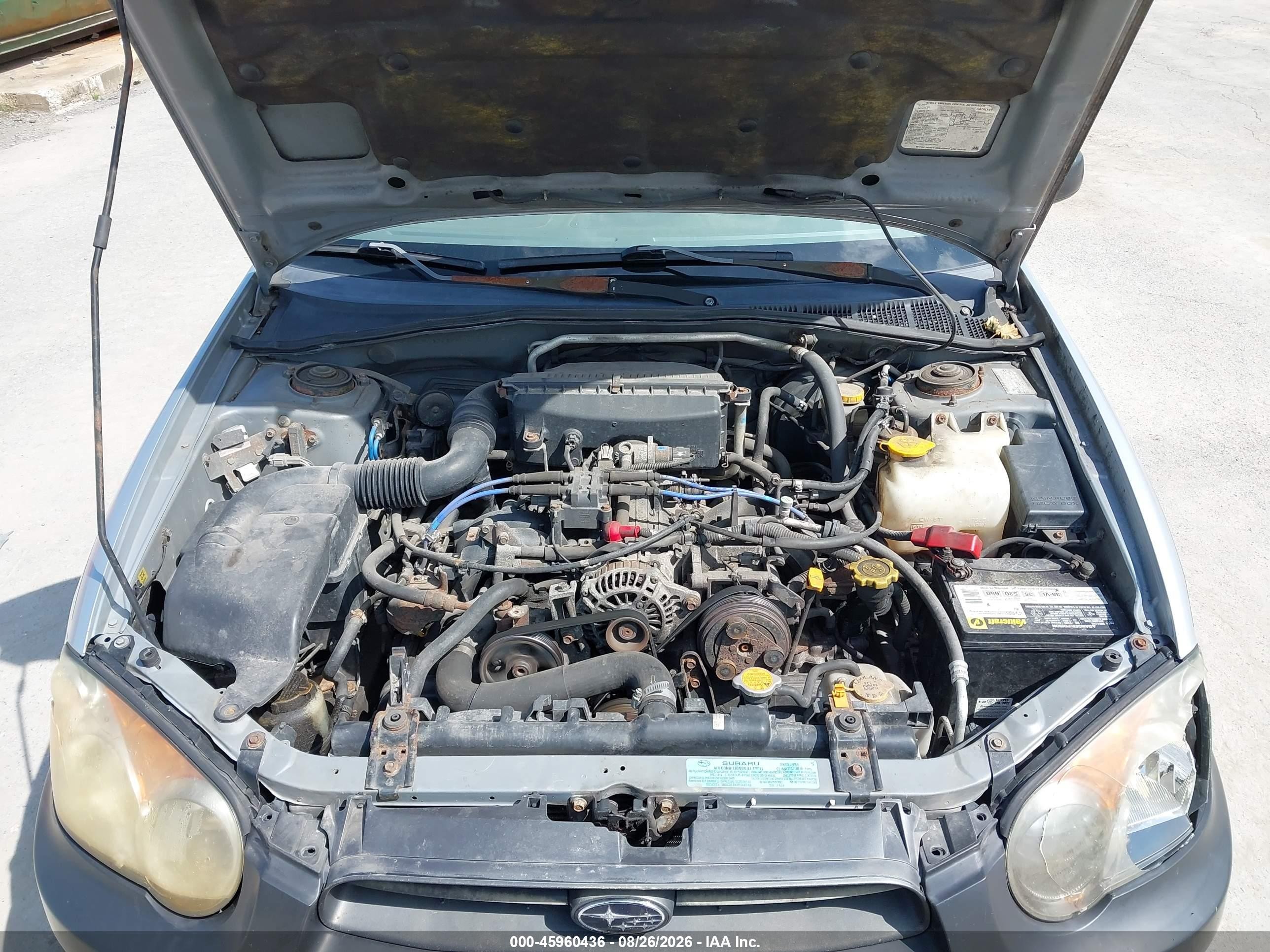 2004 Subaru Impreza Outback Sport Gray vin: JF1GG685X4H803859