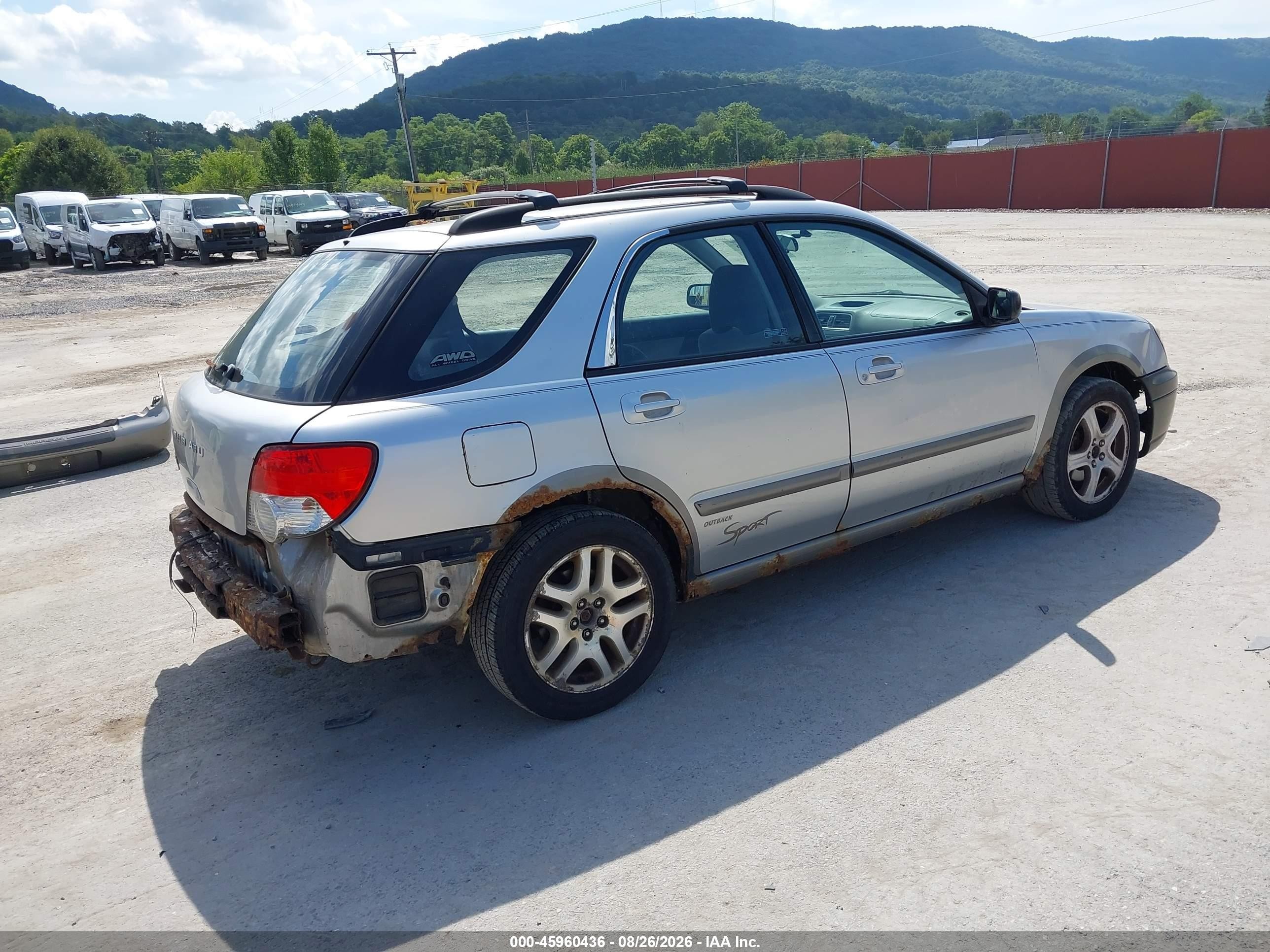 2004 Subaru Impreza Outback Sport Gray vin: JF1GG685X4H803859