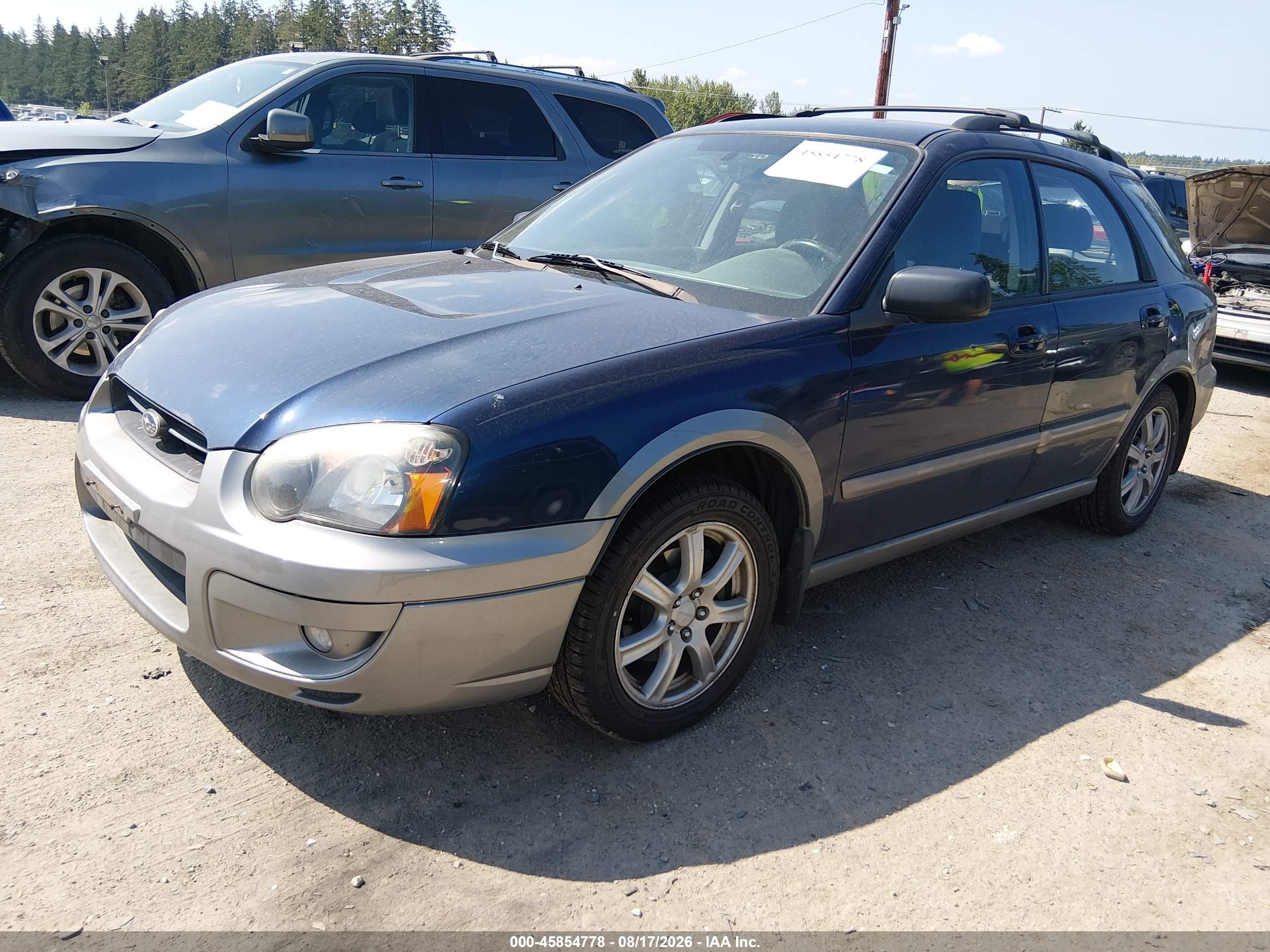 2005 Subaru Impreza Outback Sport Base W/special Edition Blue vin: JF1GG685X5G805022