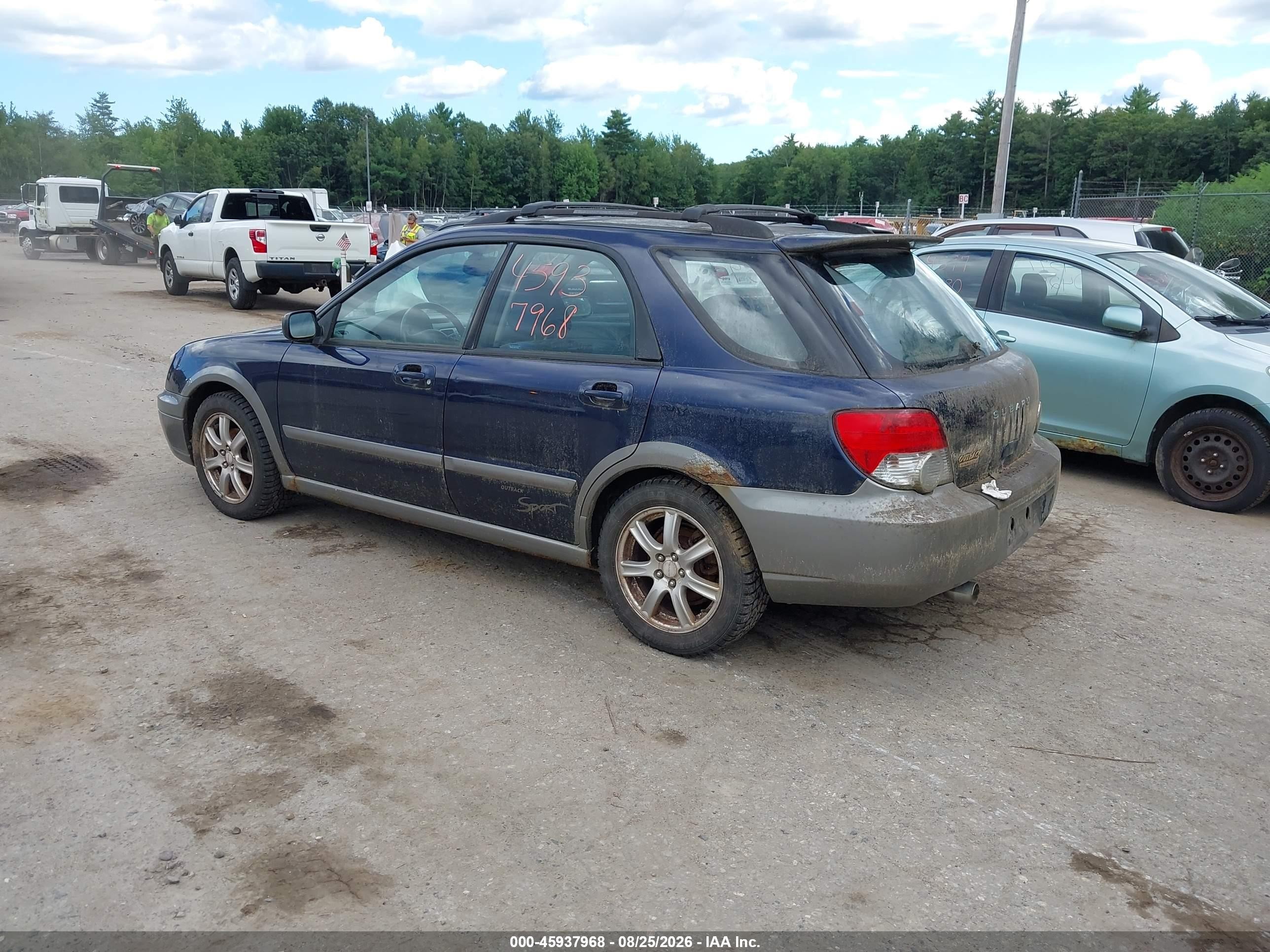 2005 Subaru Impreza Outback Sport Base W/special Edition Blue vin: JF1GG685X5H817021