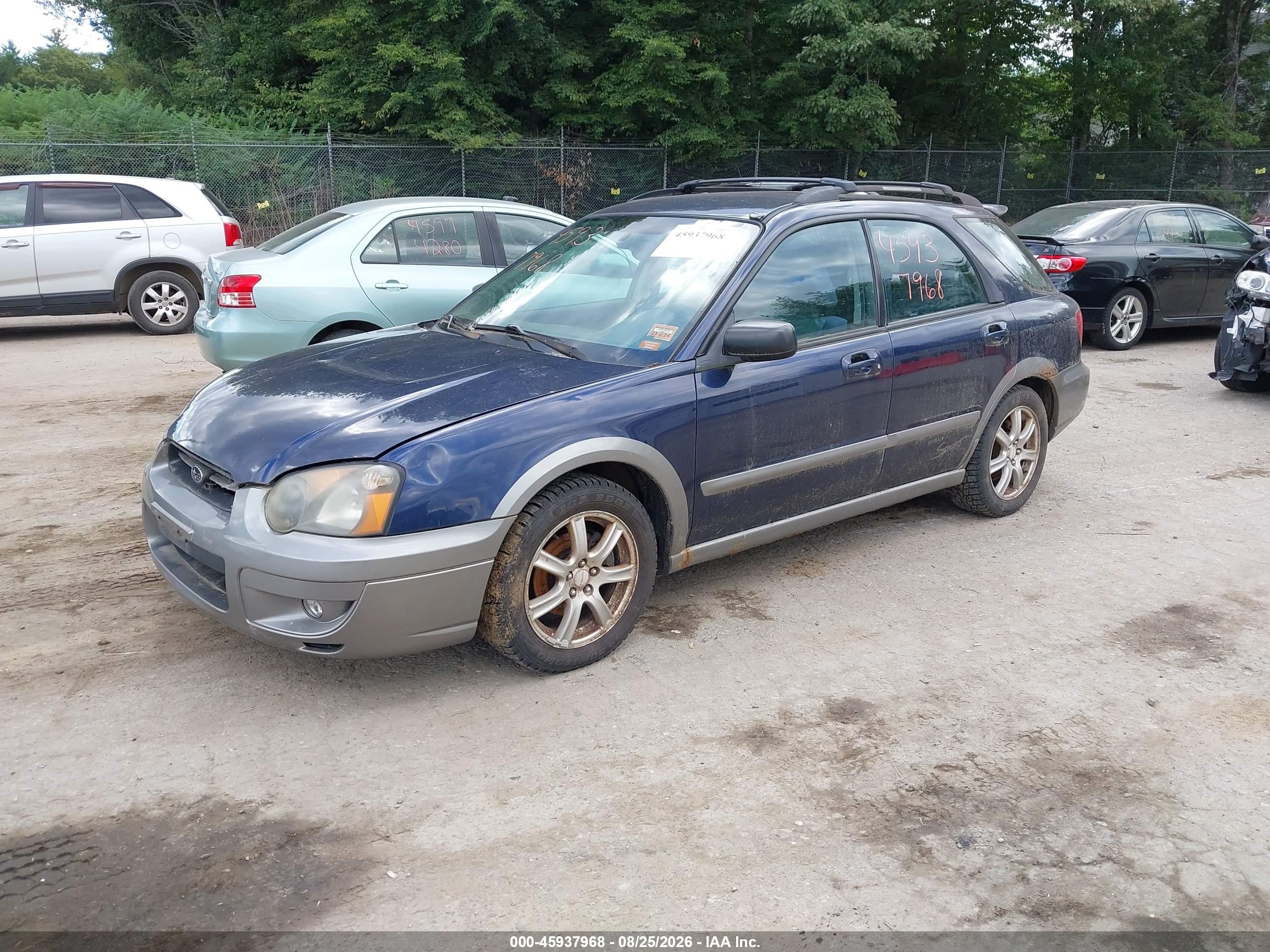 2005 Subaru Impreza Outback Sport Base W/special Edition Blue vin: JF1GG685X5H817021