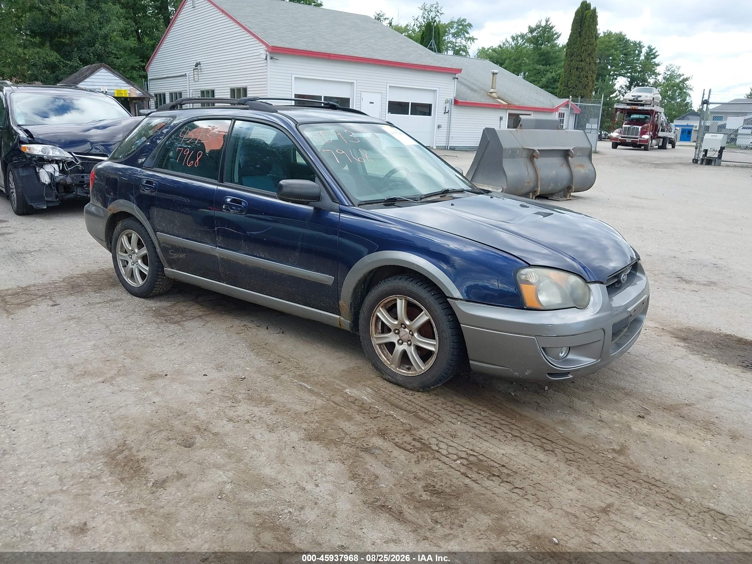 2005 Subaru Impreza Outback Sport Base W/special Edition Blue vin: JF1GG685X5H817021