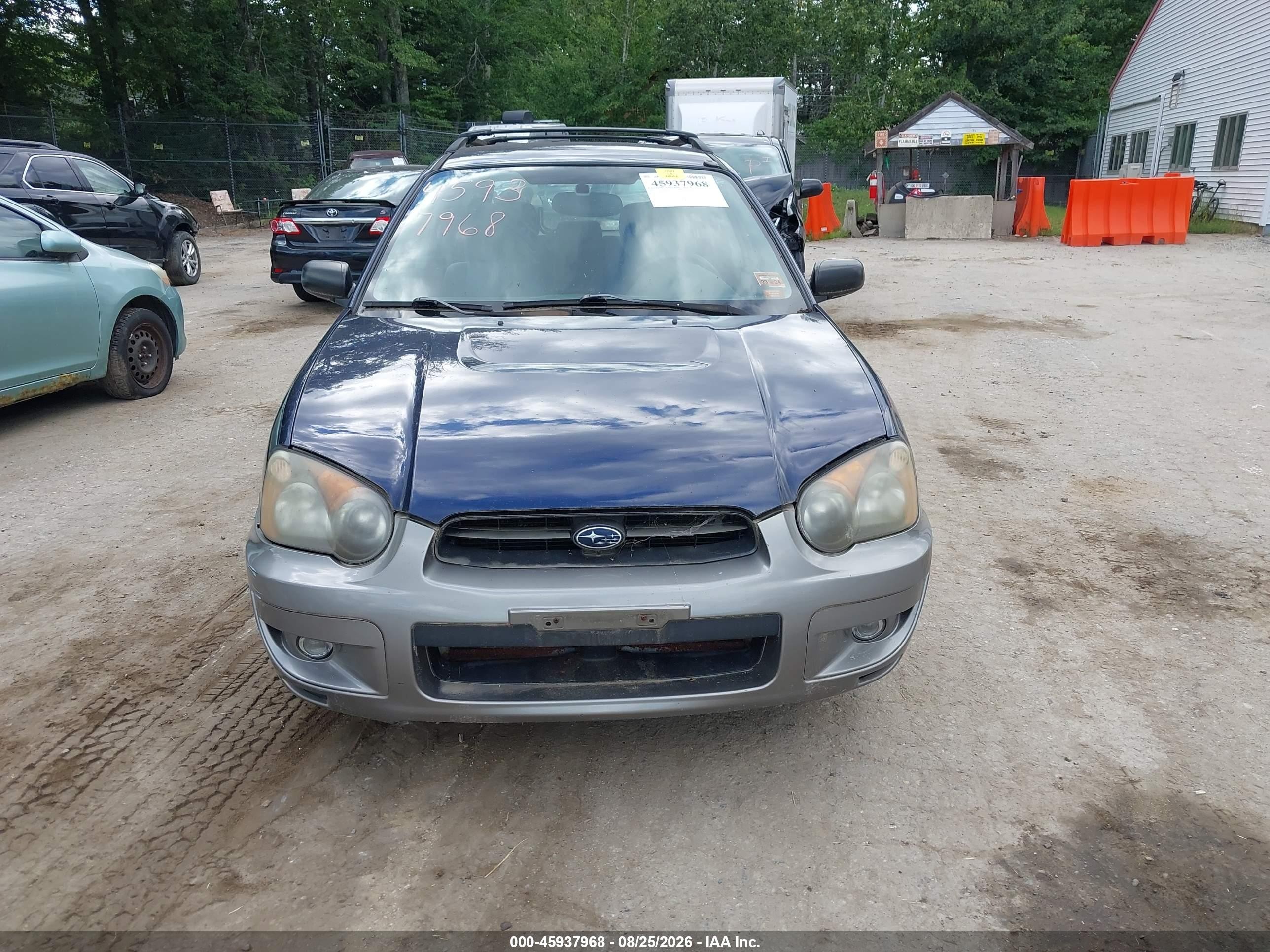 2005 Subaru Impreza Outback Sport Base W/special Edition Blue vin: JF1GG685X5H817021