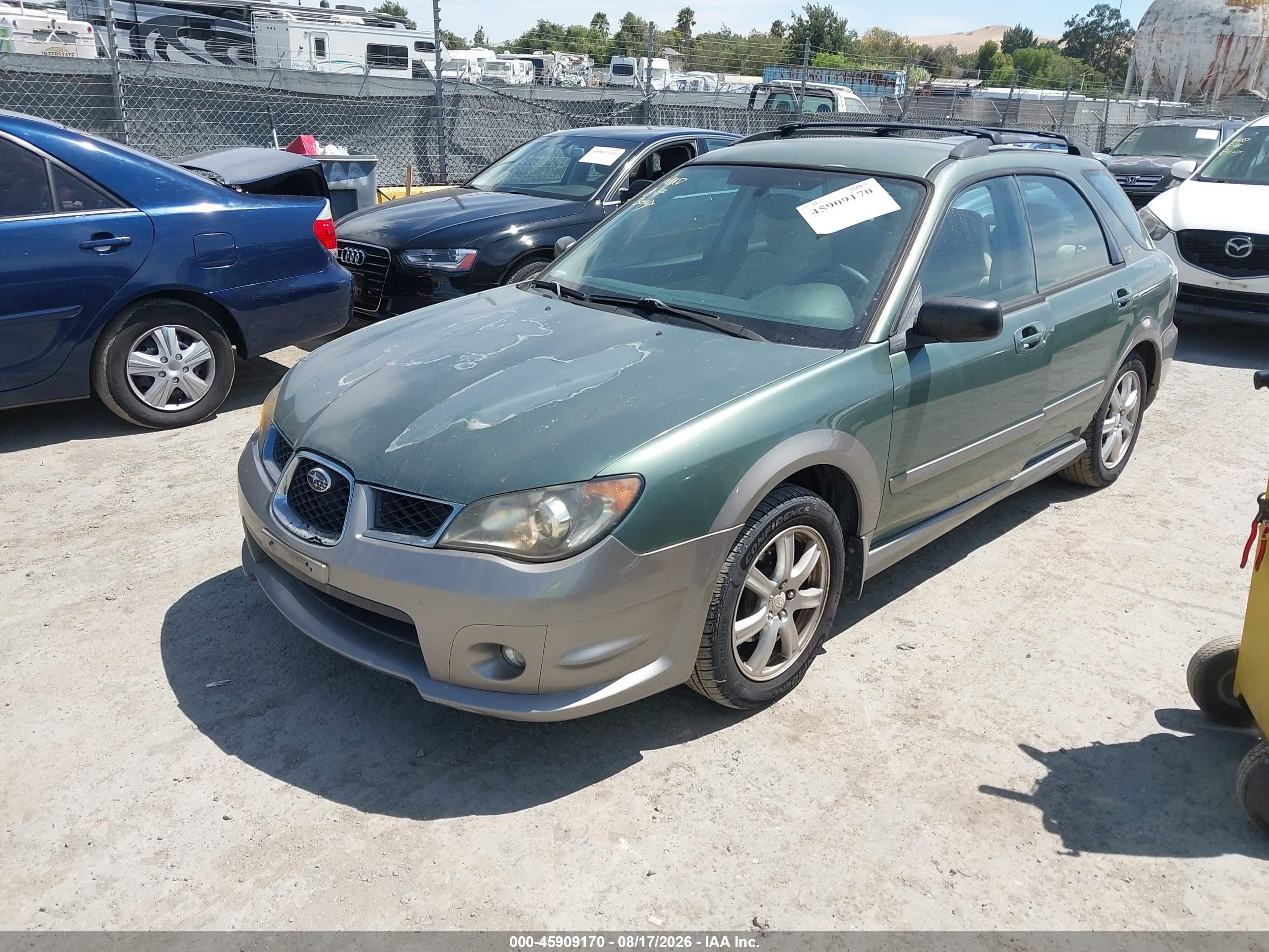 2006 Subaru Impreza Outback Sport   Green vin: JF1GG68616H803549
