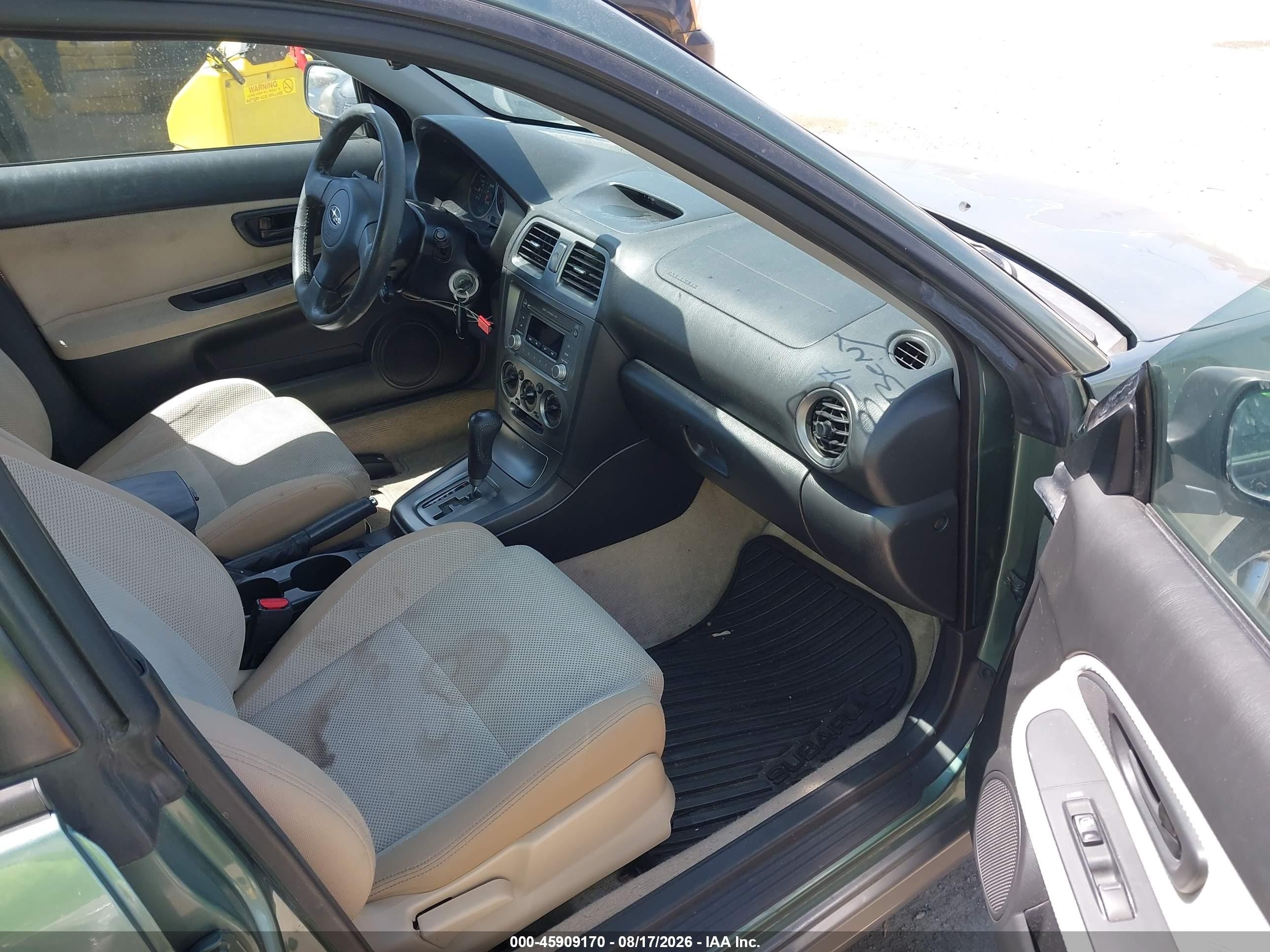 2006 Subaru Impreza Outback Sport   Green vin: JF1GG68616H803549