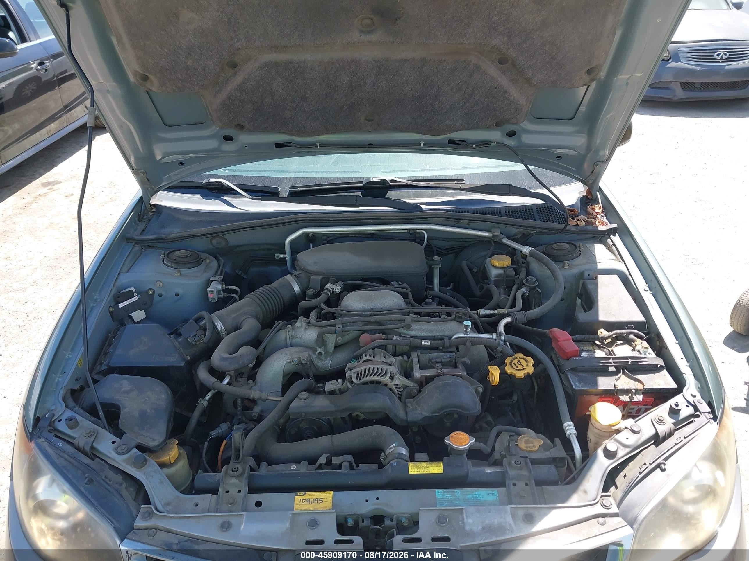 2006 Subaru Impreza Outback Sport   Green vin: JF1GG68616H803549