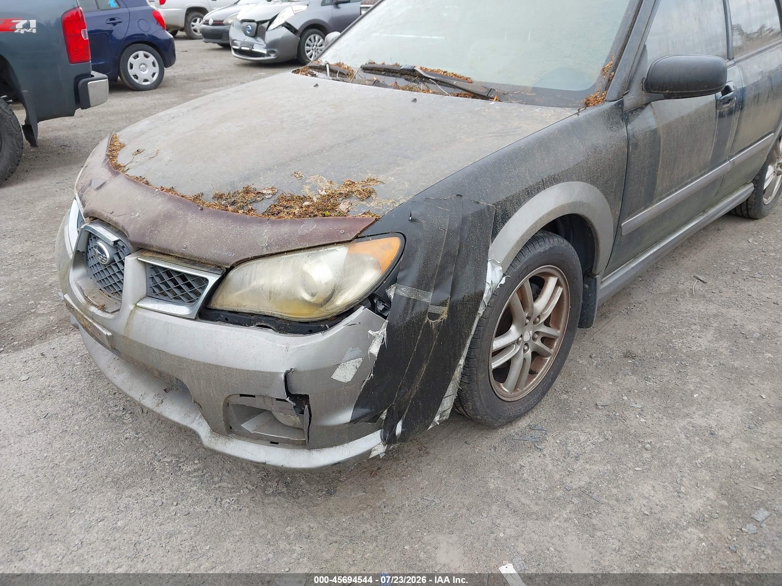 2006 Subaru Impreza Outback Sport   Black vin: JF1GG68626H818299