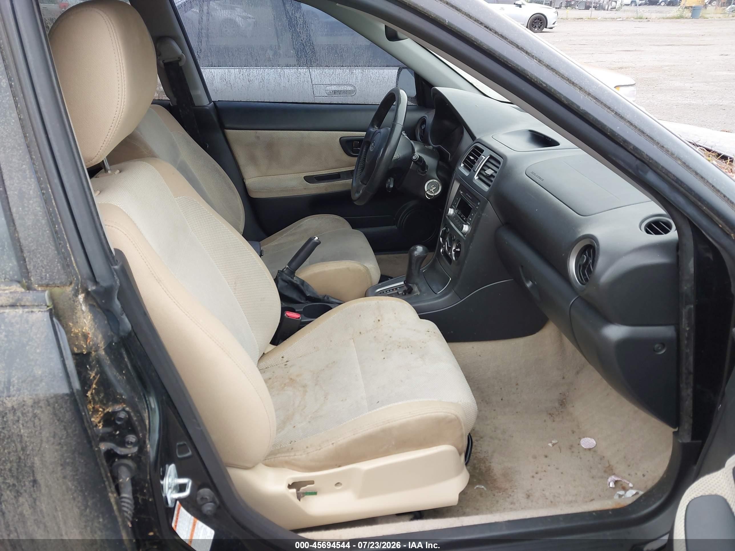 2006 Subaru Impreza Outback Sport   Black vin: JF1GG68626H818299