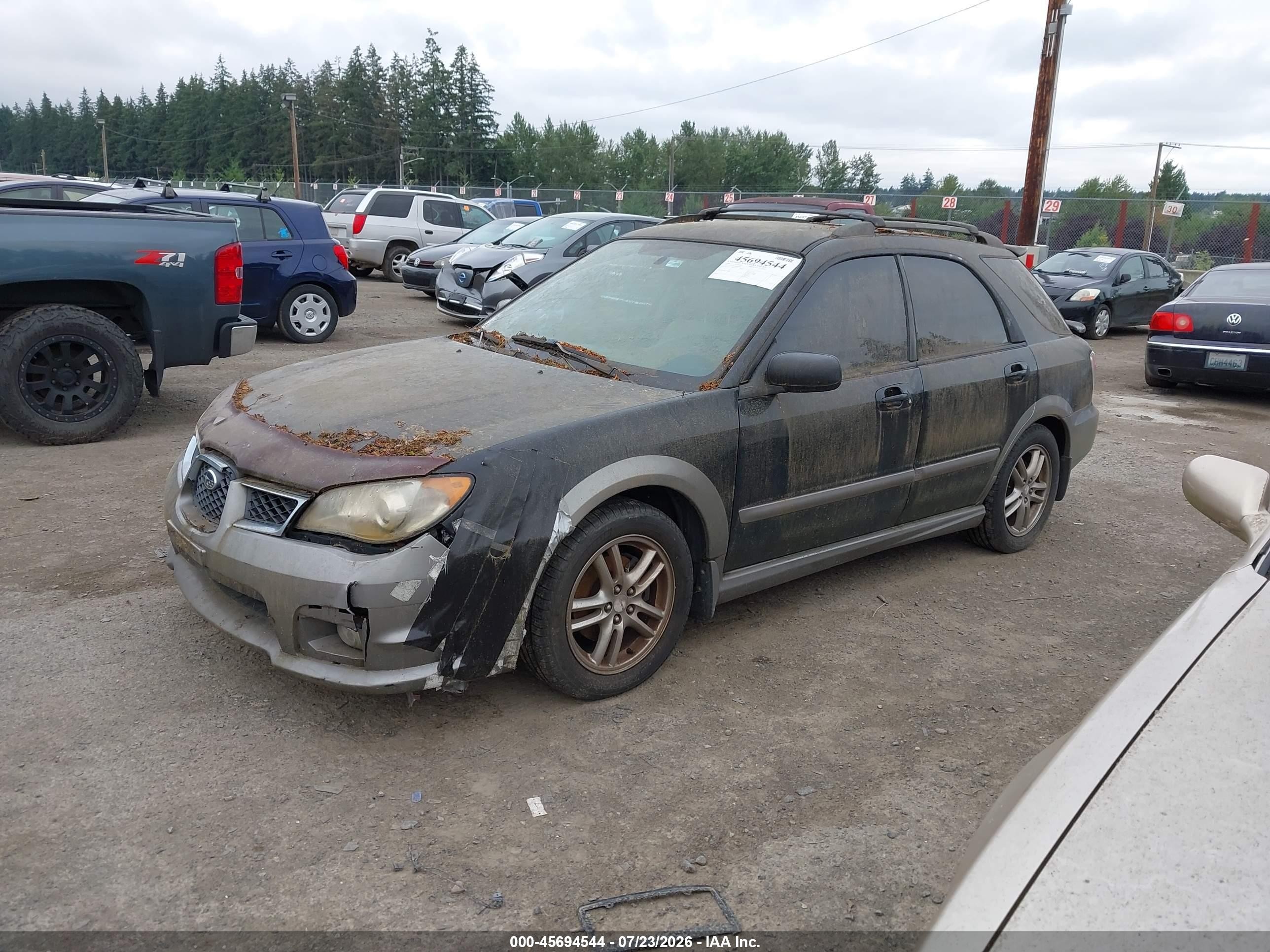 2006 Subaru Impreza Outback Sport   Black vin: JF1GG68626H818299