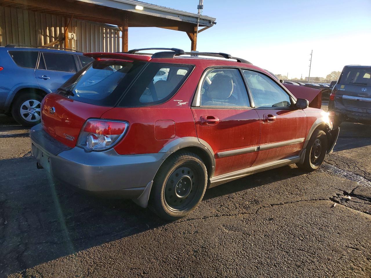 2006 Subaru Impreza Outback Sport Красный vin: JF1GG68636G802540