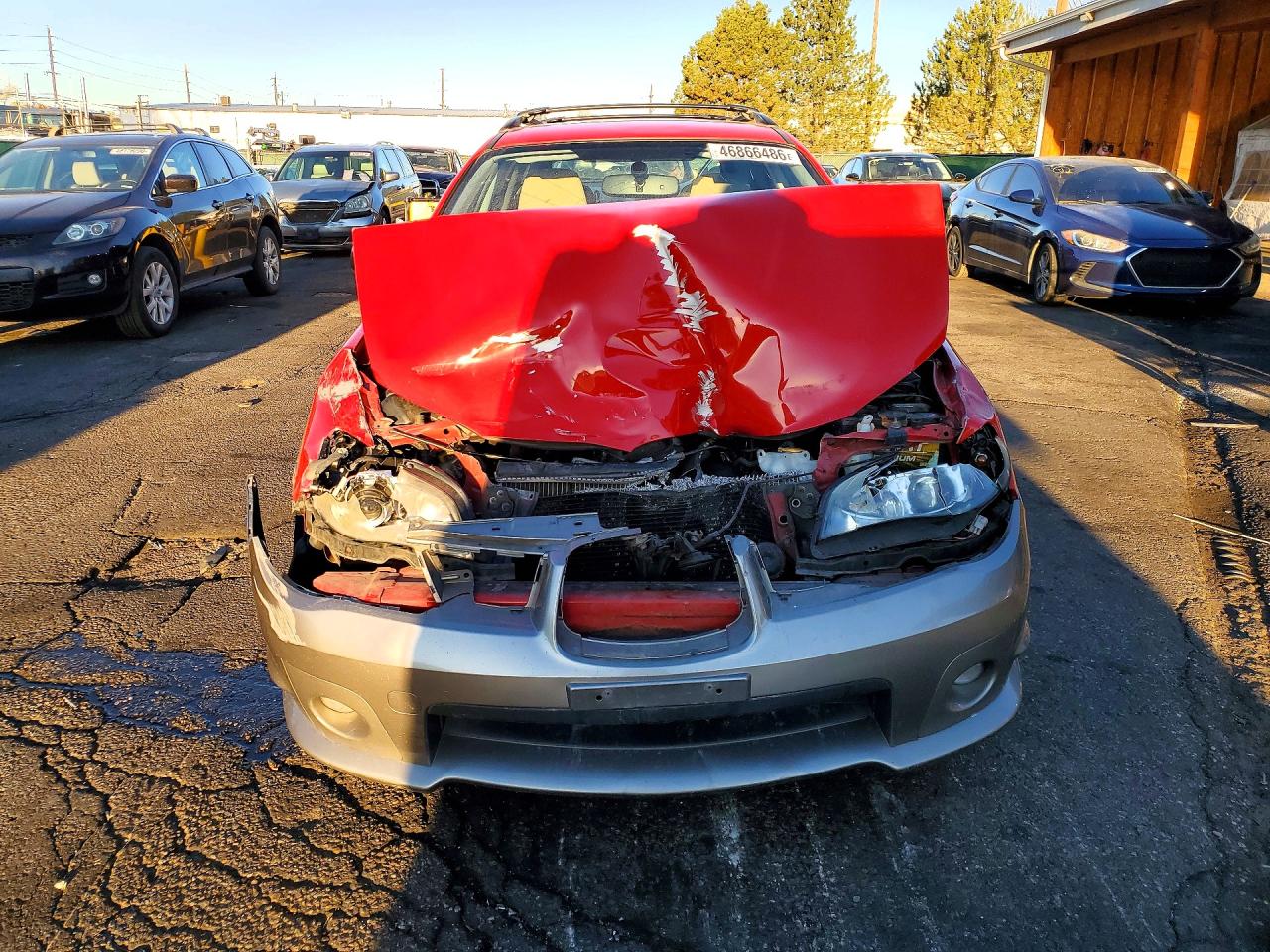 2006 Subaru Impreza Outback Sport Красный vin: JF1GG68636G802540