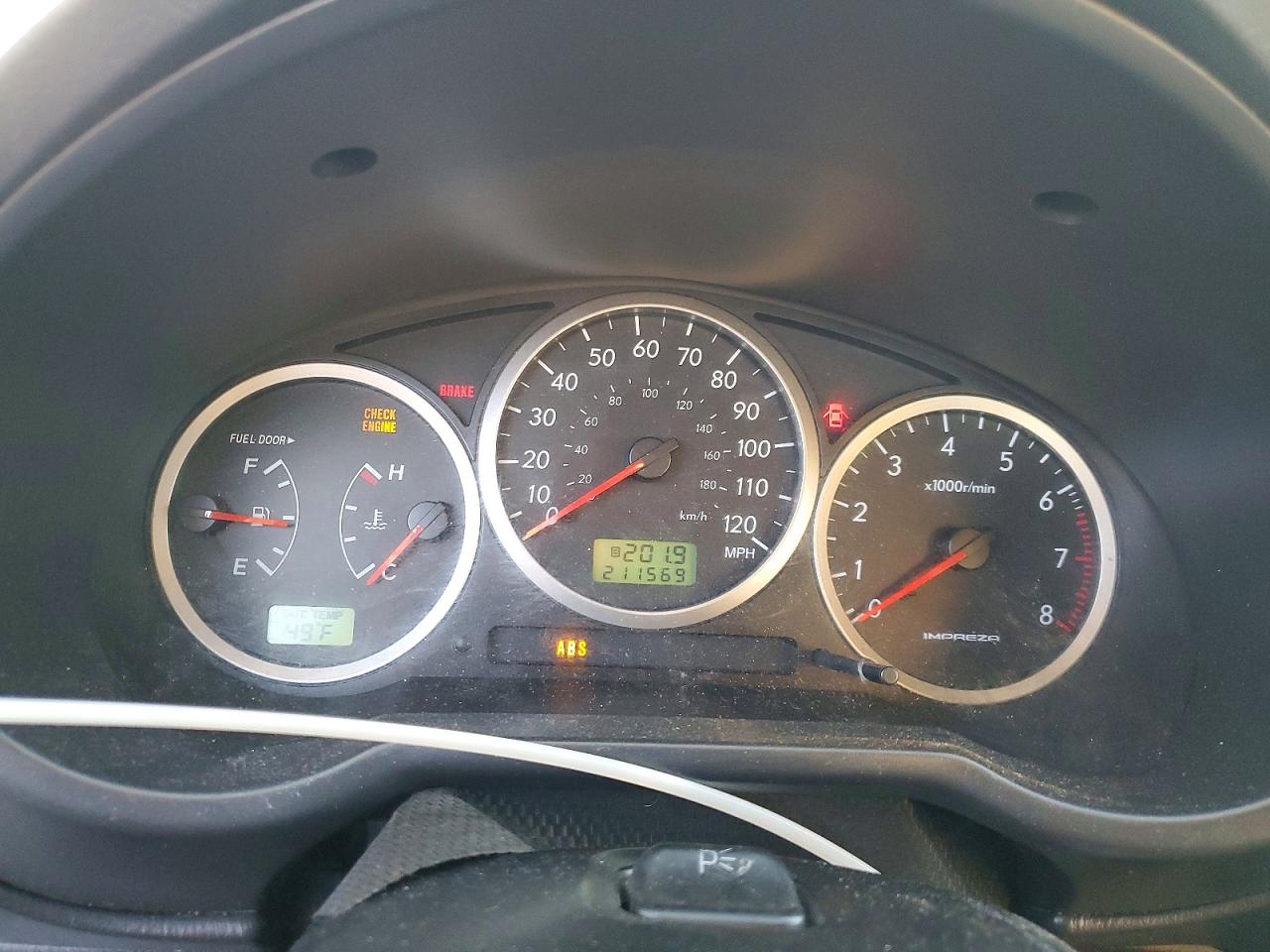 2006 Subaru Impreza Outback Sport Красный vin: JF1GG68636G802540