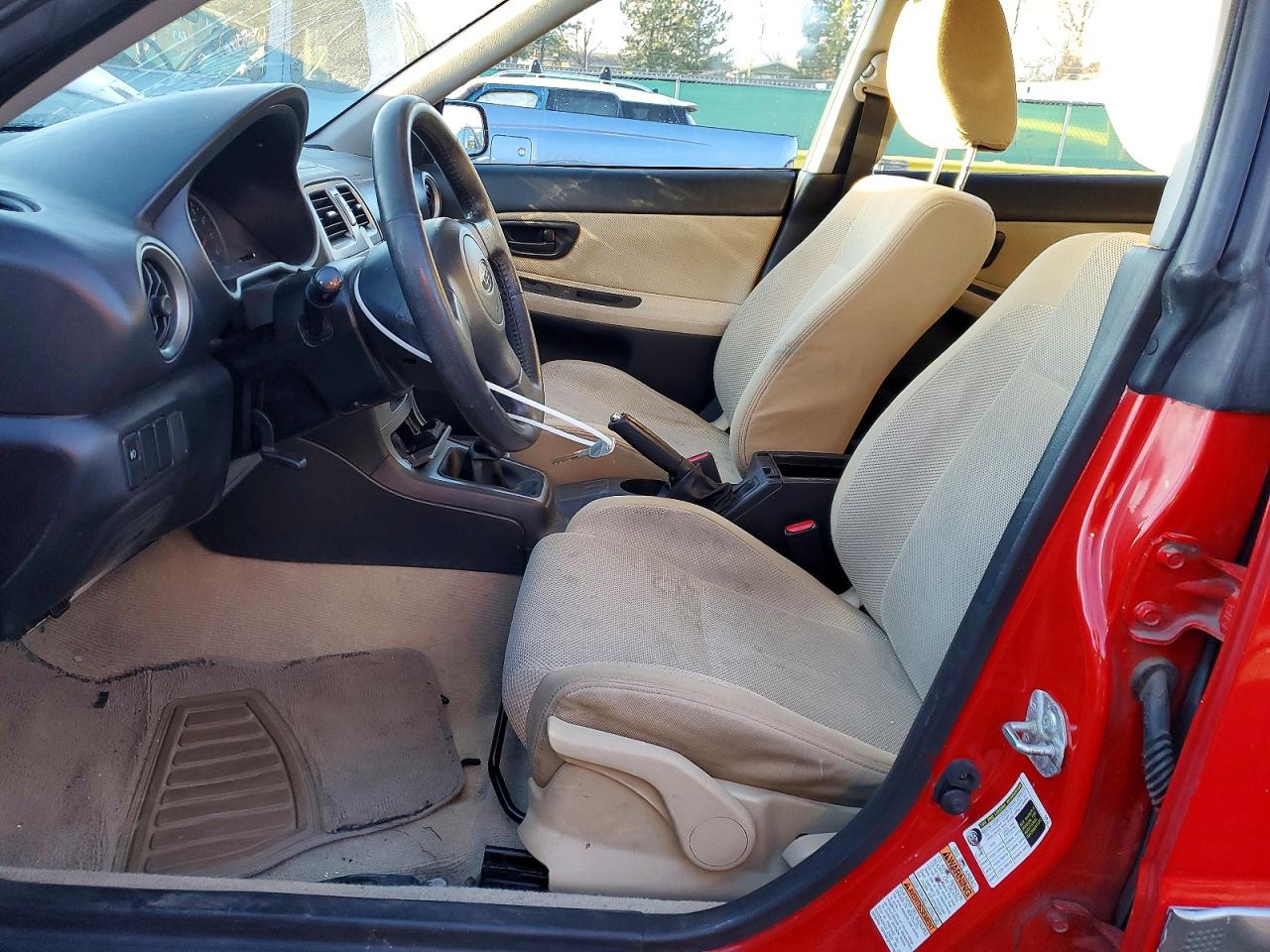 2006 Subaru Impreza Outback Sport Красный vin: JF1GG68636G802540