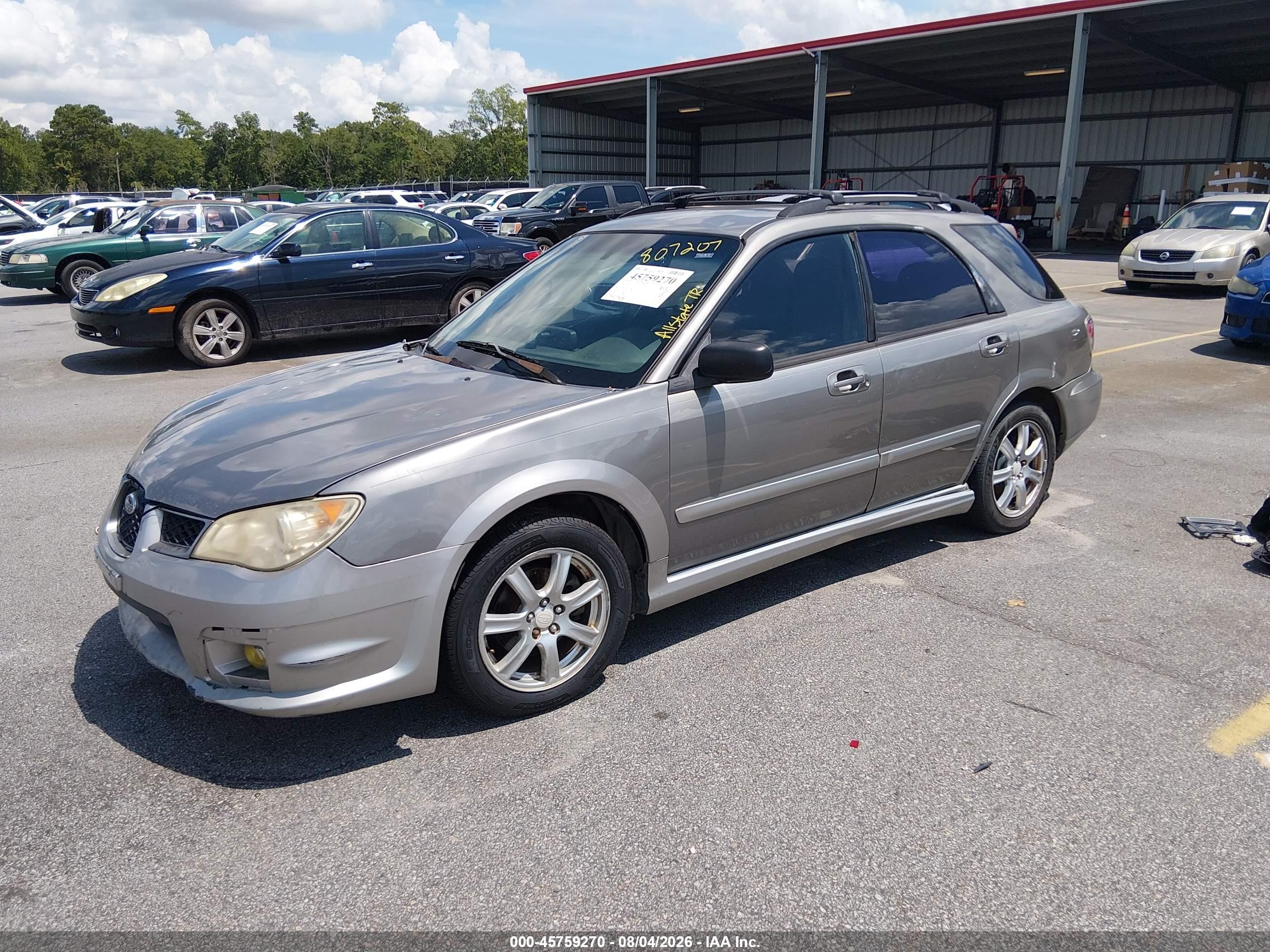 2006 Subaru Impreza Outback Sport   Gray vin: JF1GG68646H807207