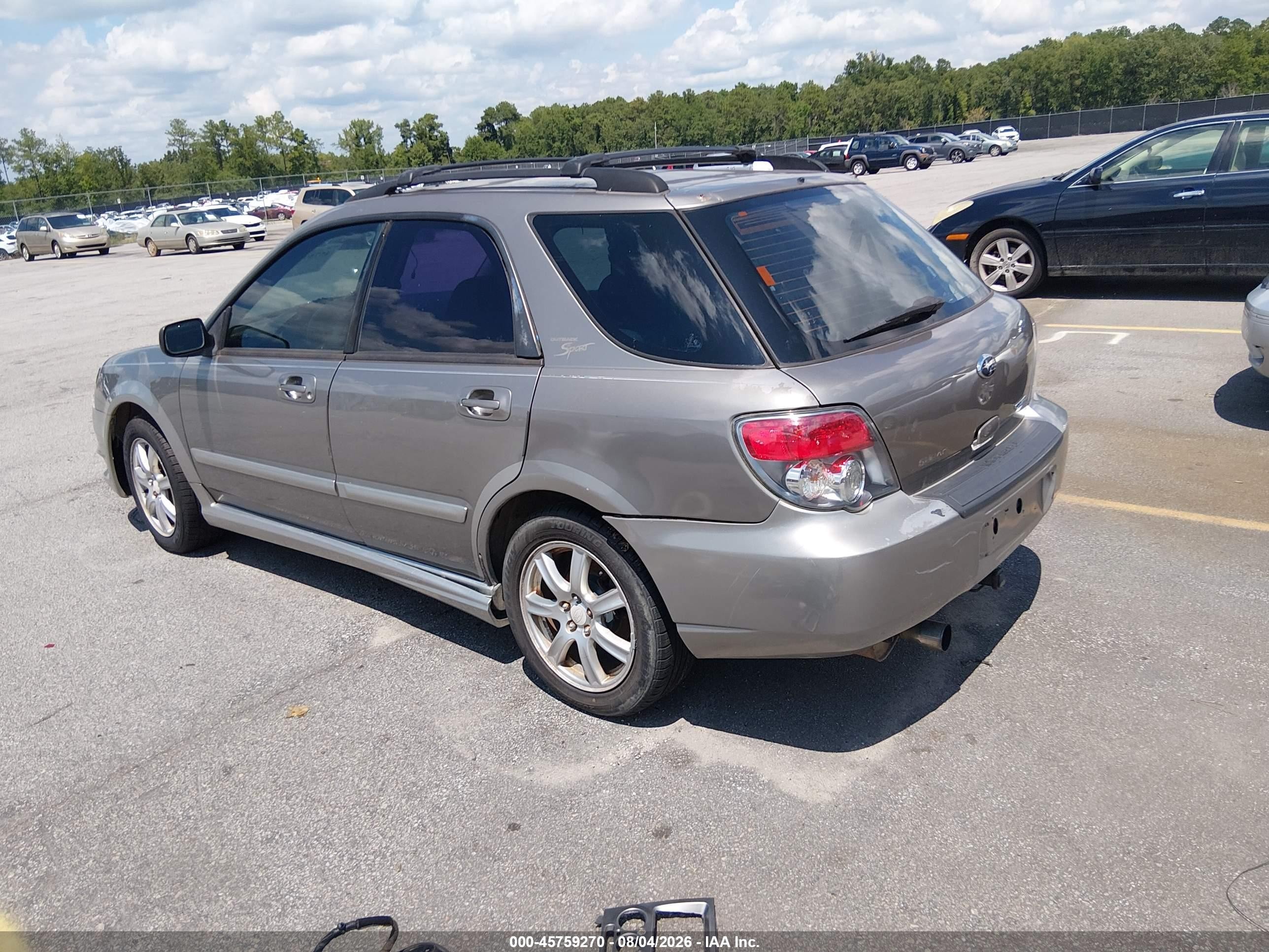 2006 Subaru Impreza Outback Sport   Gray vin: JF1GG68646H807207