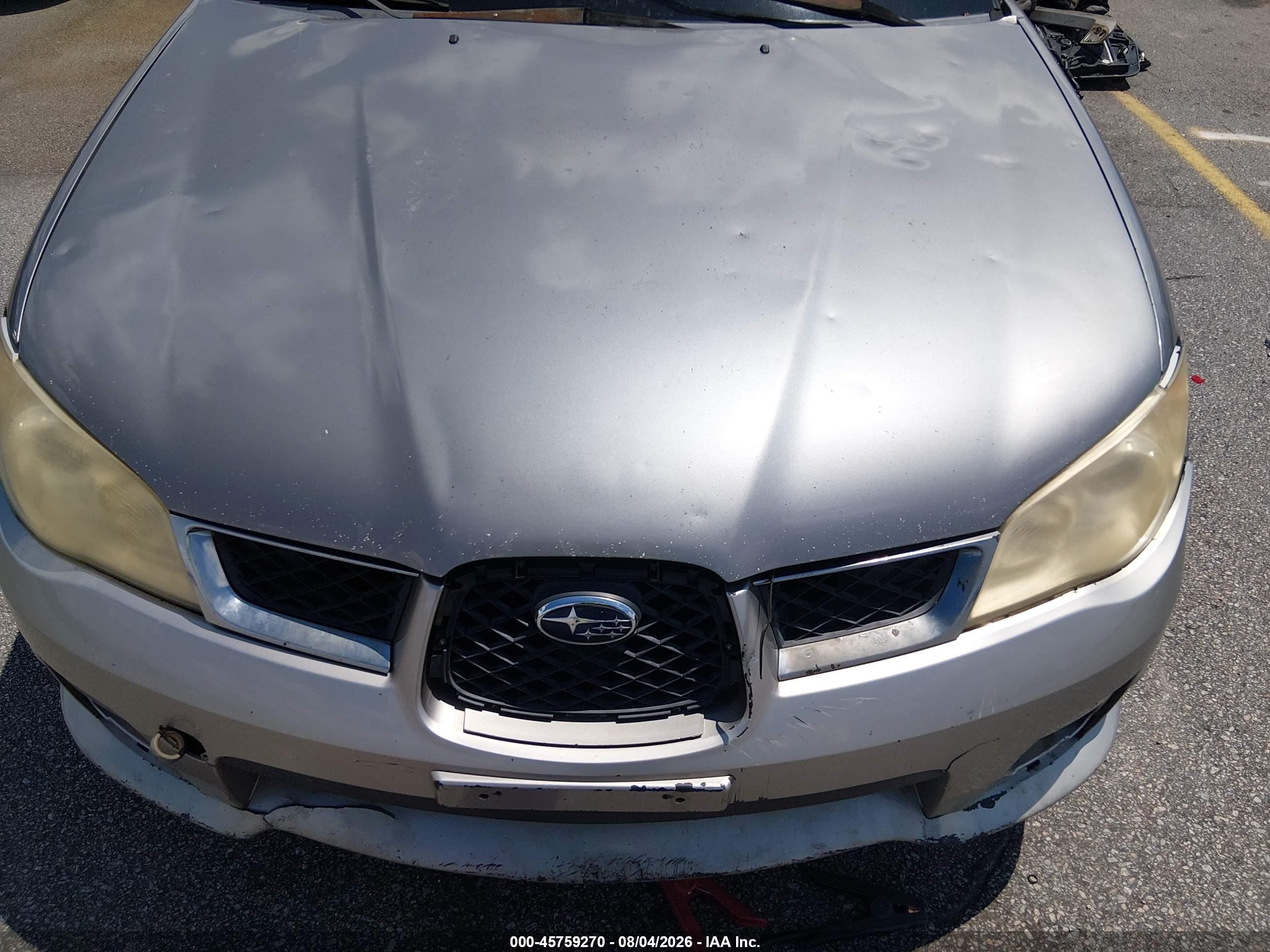 2006 Subaru Impreza Outback Sport   Gray vin: JF1GG68646H807207