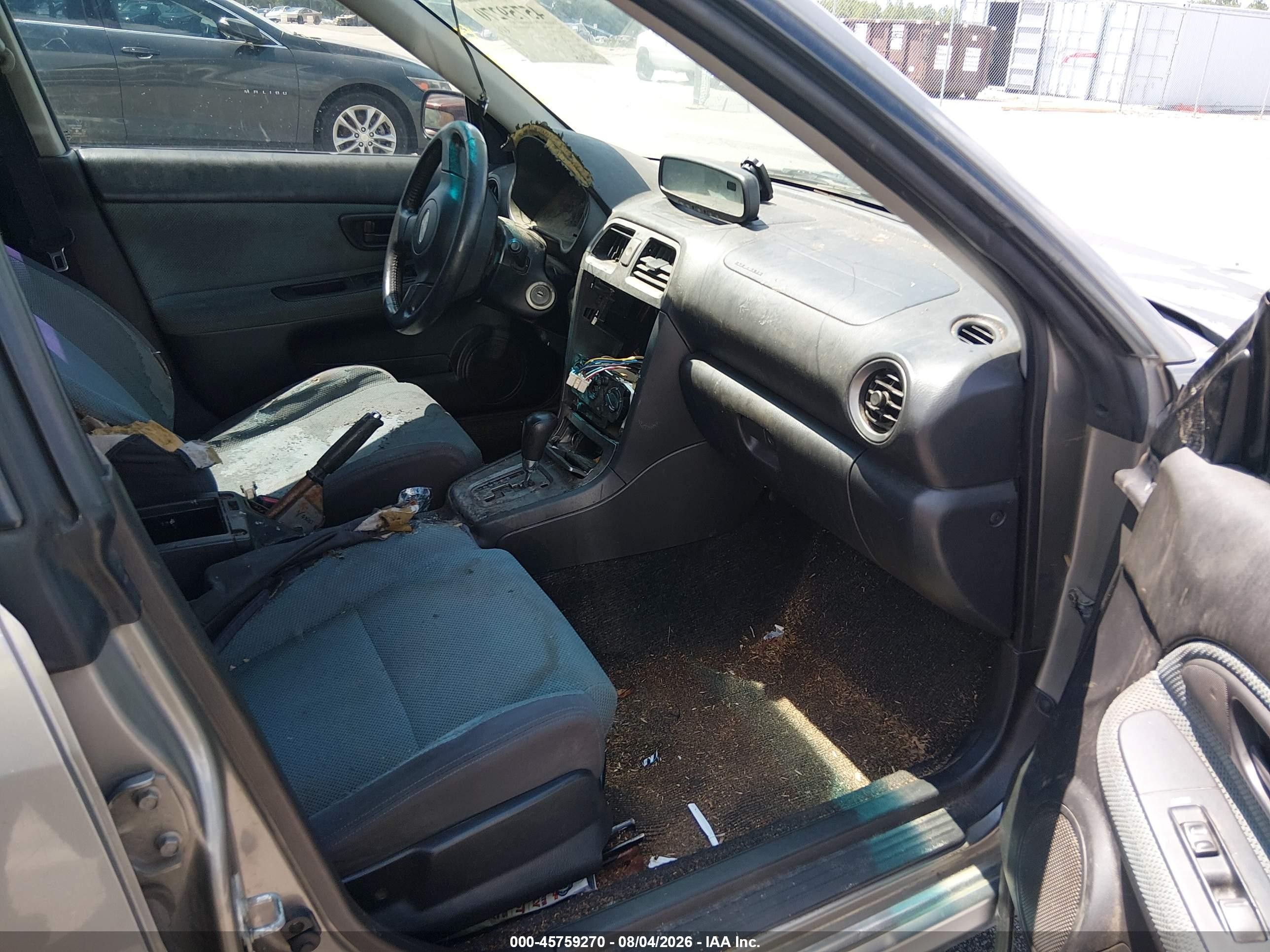 2006 Subaru Impreza Outback Sport   Gray vin: JF1GG68646H807207
