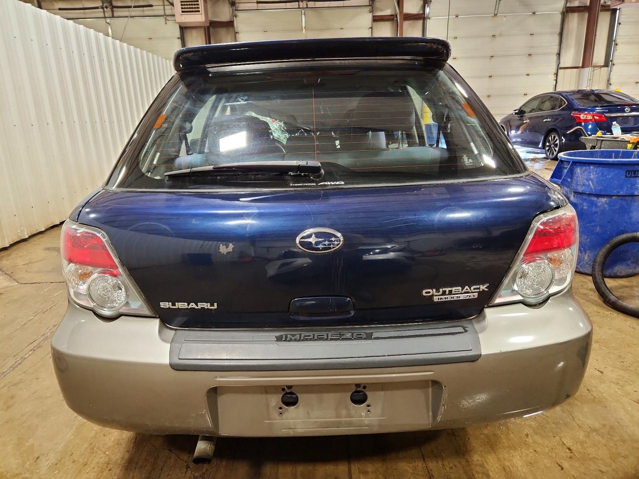 2006 Subaru Impreza Outback Sport Blue vin: JF1GG68656G808646