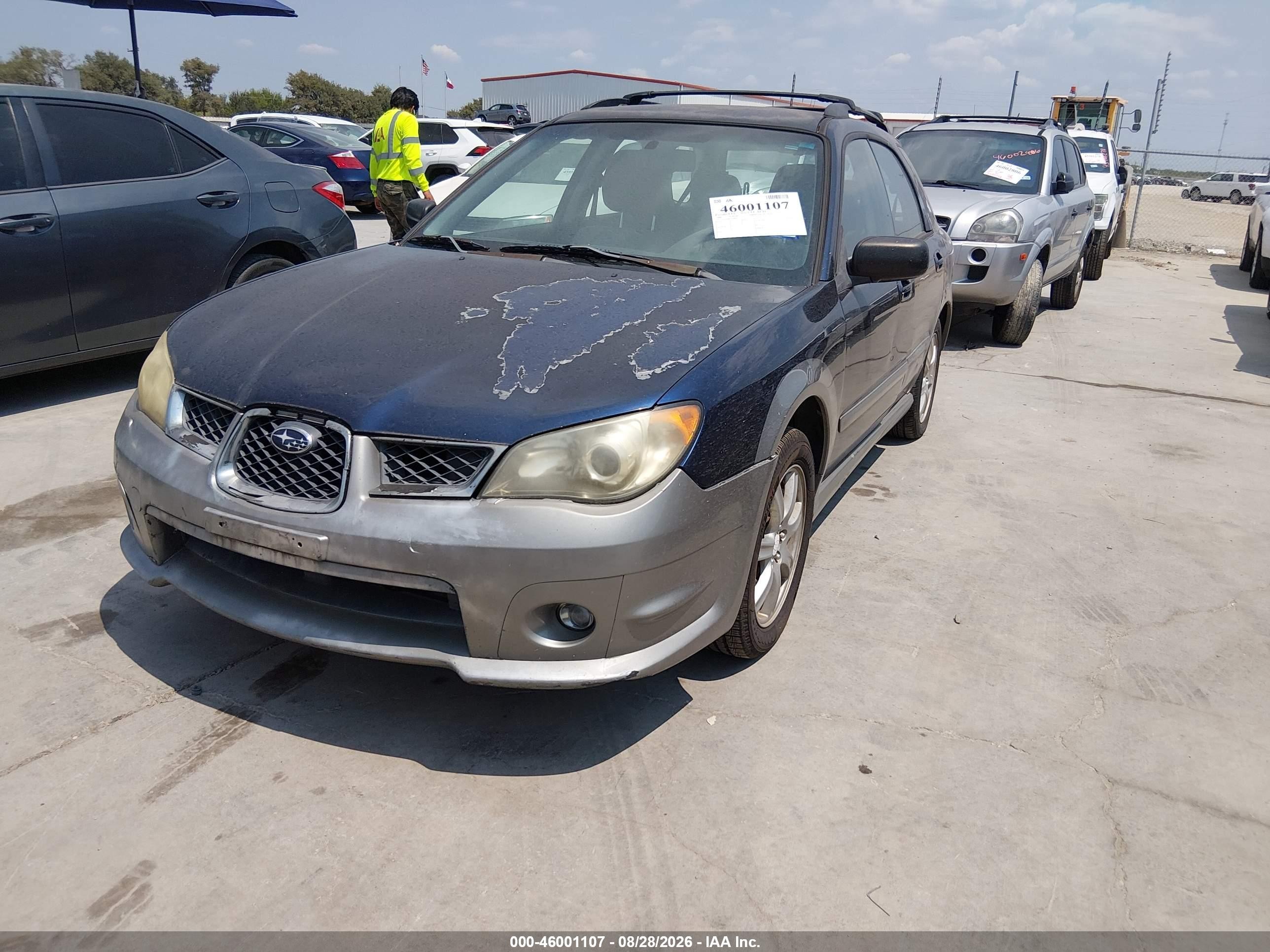 2006 Subaru Impreza Outback Sport   Blue vin: JF1GG68676H808772