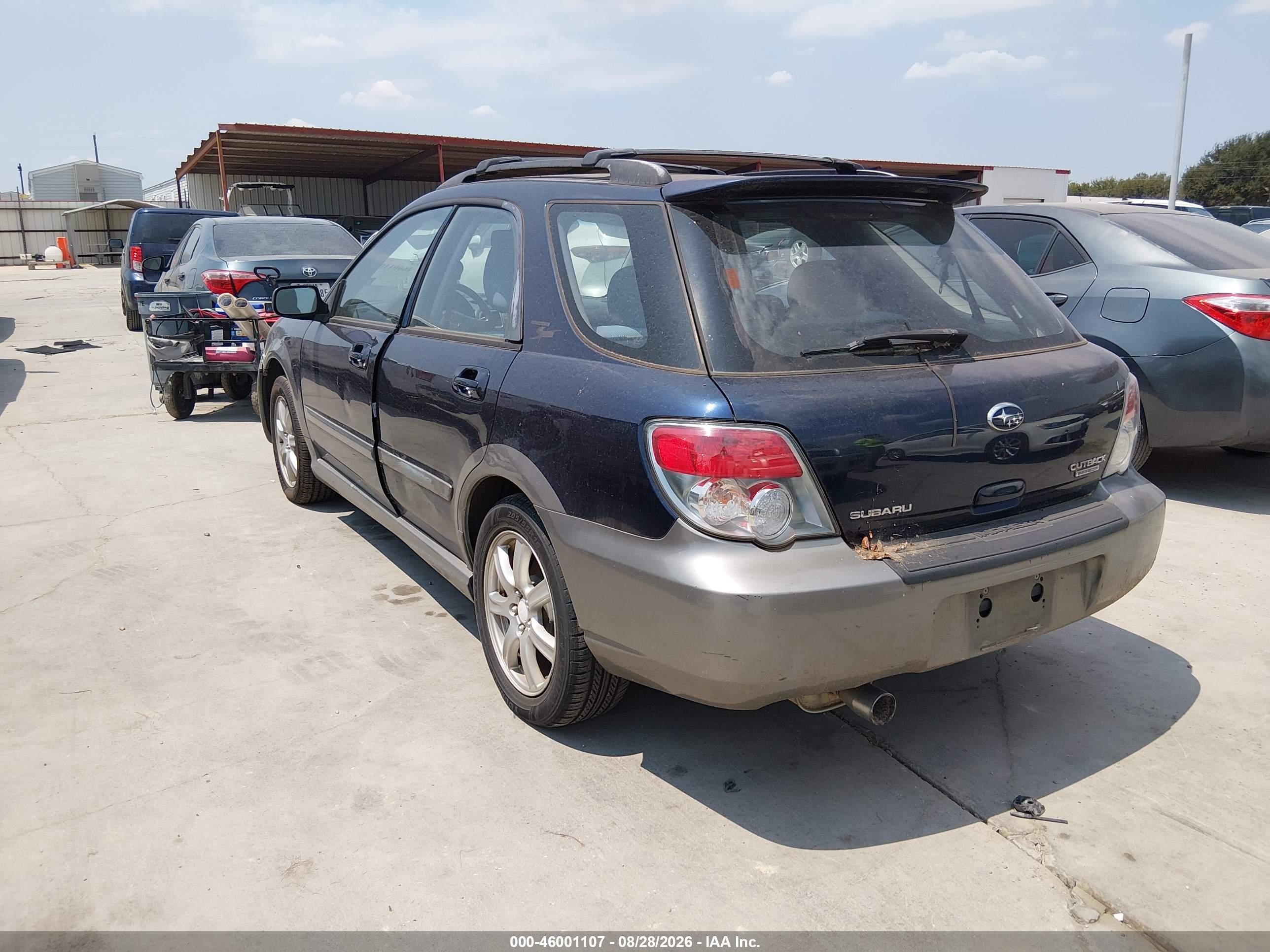 2006 Subaru Impreza Outback Sport   Blue vin: JF1GG68676H808772