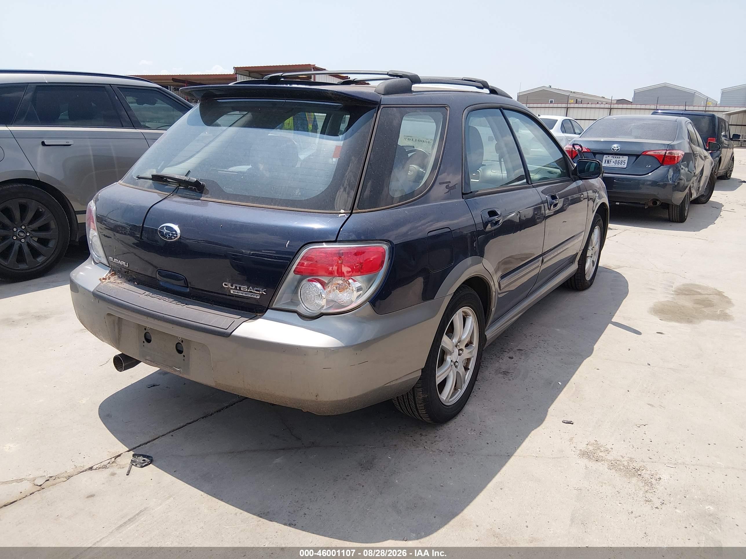 2006 Subaru Impreza Outback Sport   Blue vin: JF1GG68676H808772
