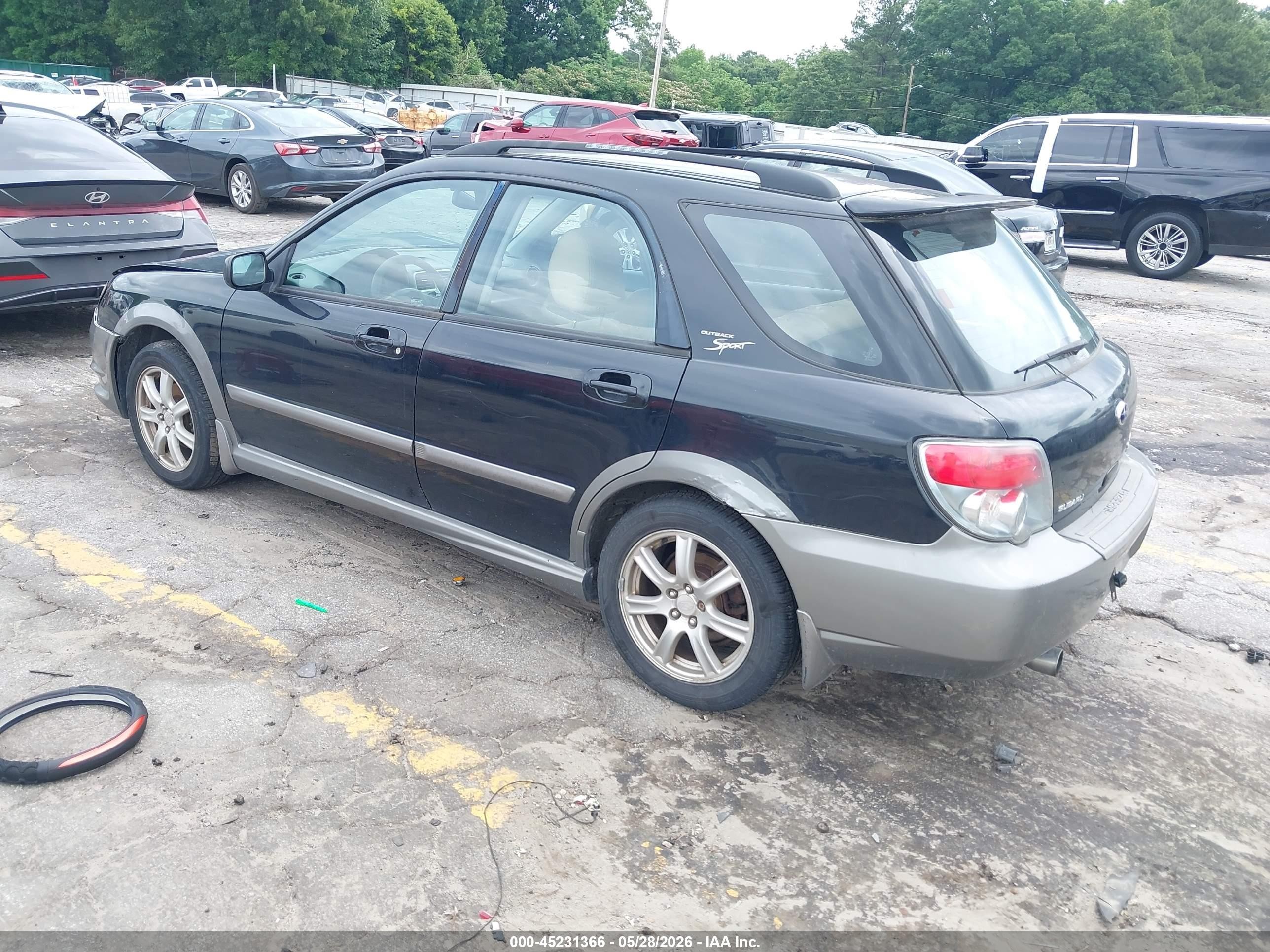 2006 Subaru Impreza Outback Sport   Black vin: JF1GG68686H801359