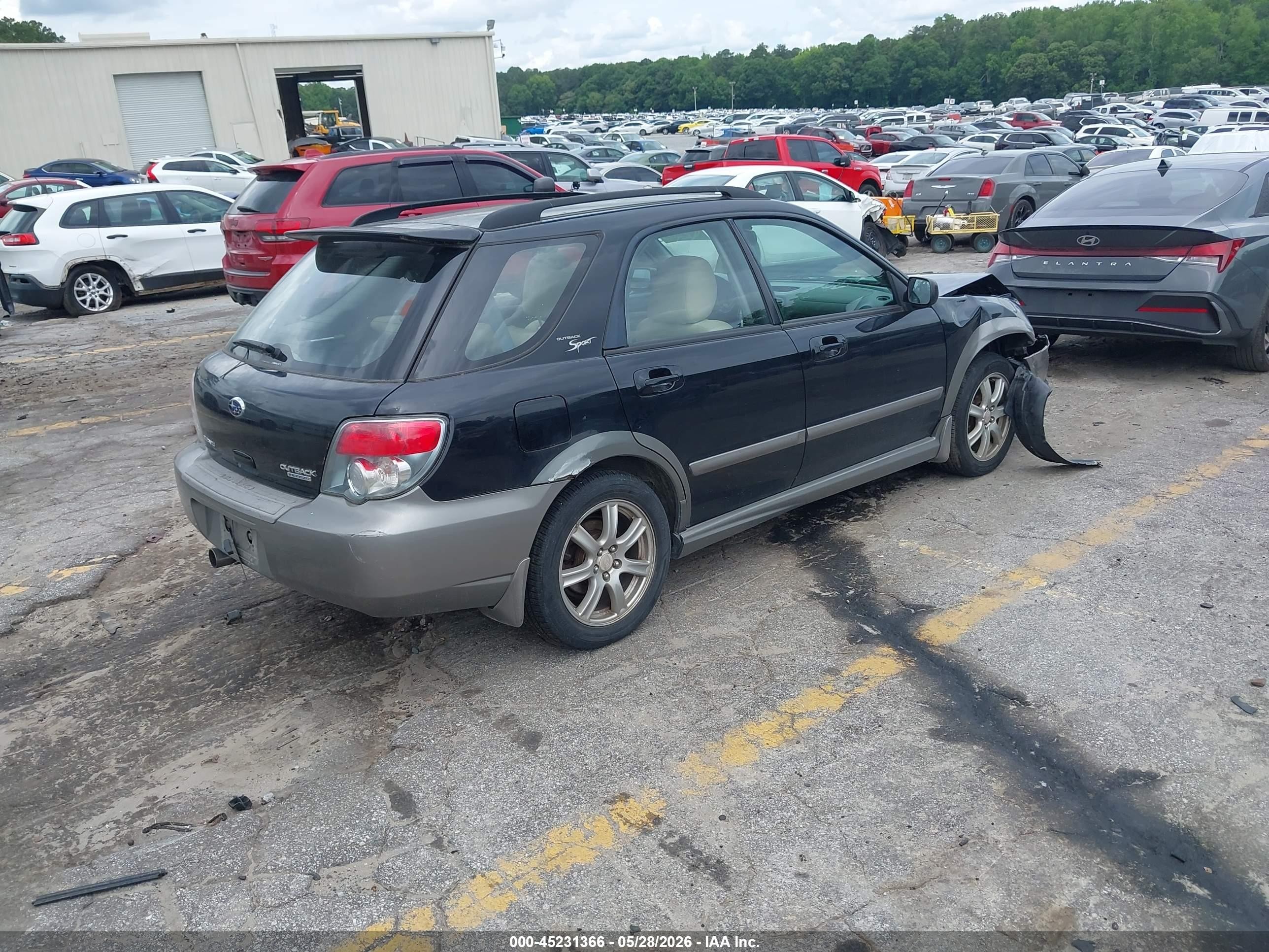 2006 Subaru Impreza Outback Sport   Black vin: JF1GG68686H801359