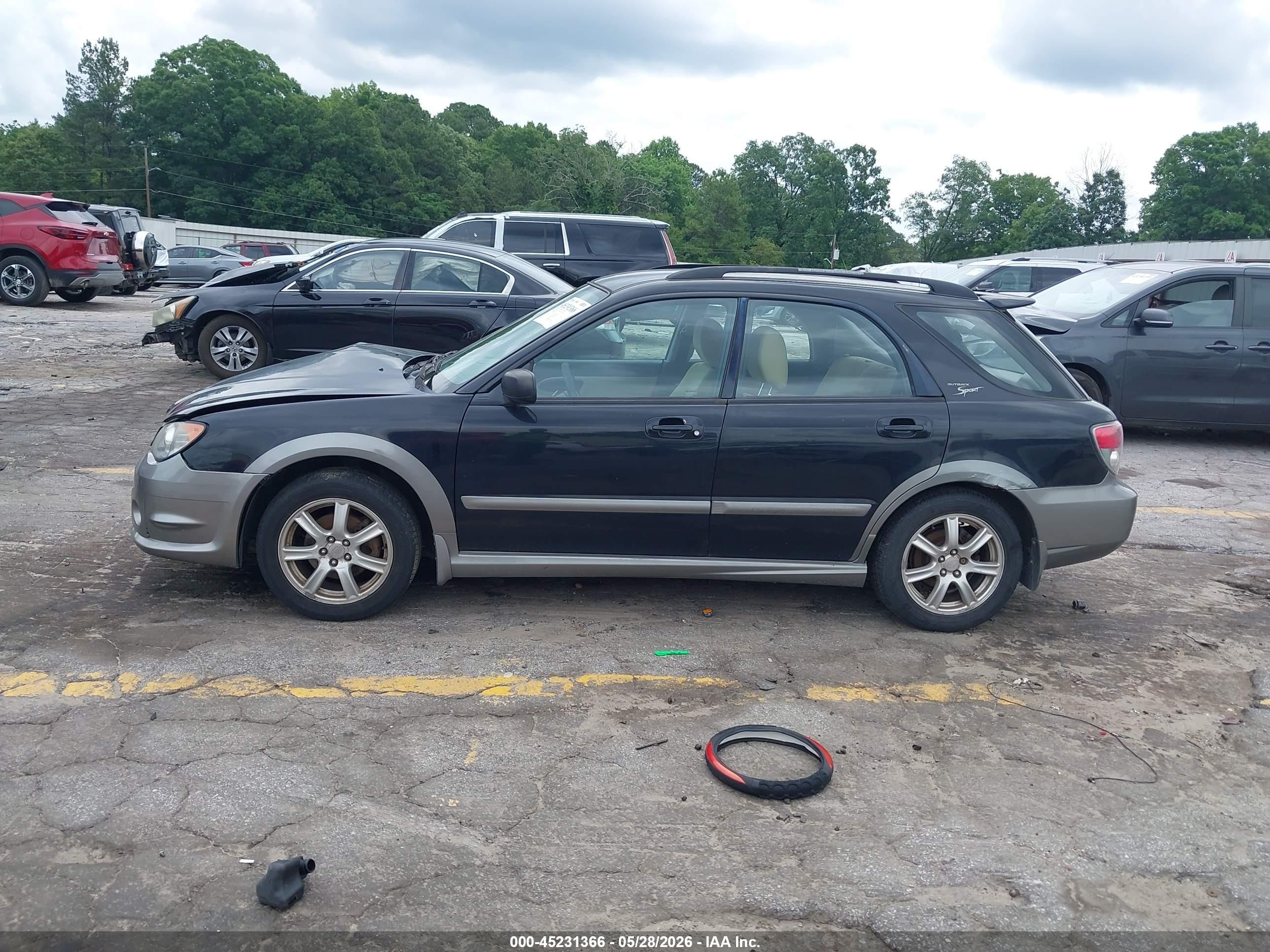 2006 Subaru Impreza Outback Sport   Black vin: JF1GG68686H801359
