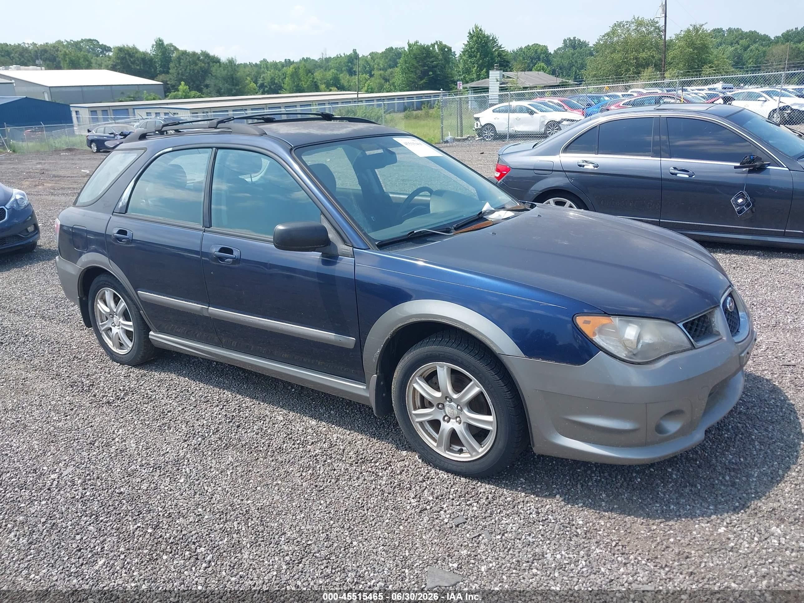 2006 Subaru Impreza Outback Sport   Dark Blue vin: JF1GG68696H822141