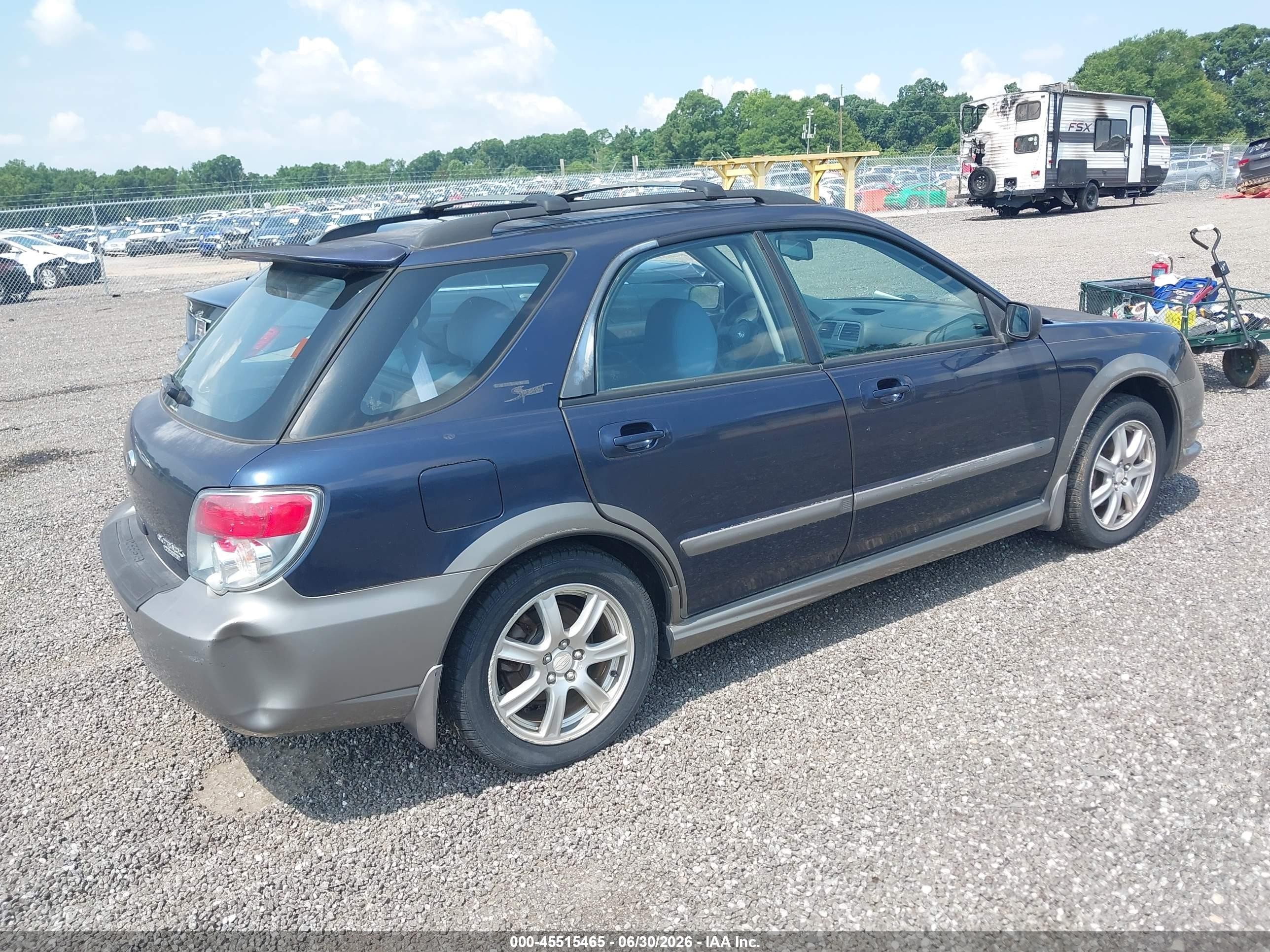 2006 Subaru Impreza Outback Sport   Dark Blue vin: JF1GG68696H822141