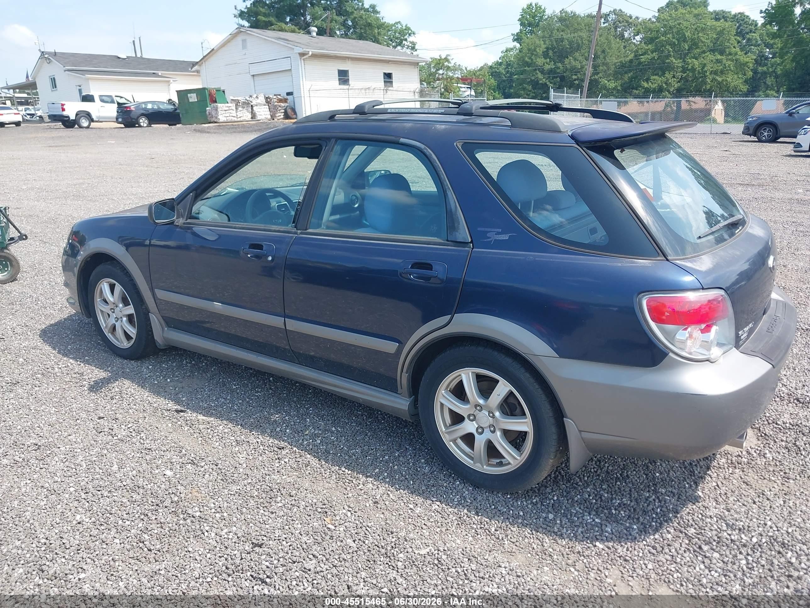 2006 Subaru Impreza Outback Sport   Dark Blue vin: JF1GG68696H822141
