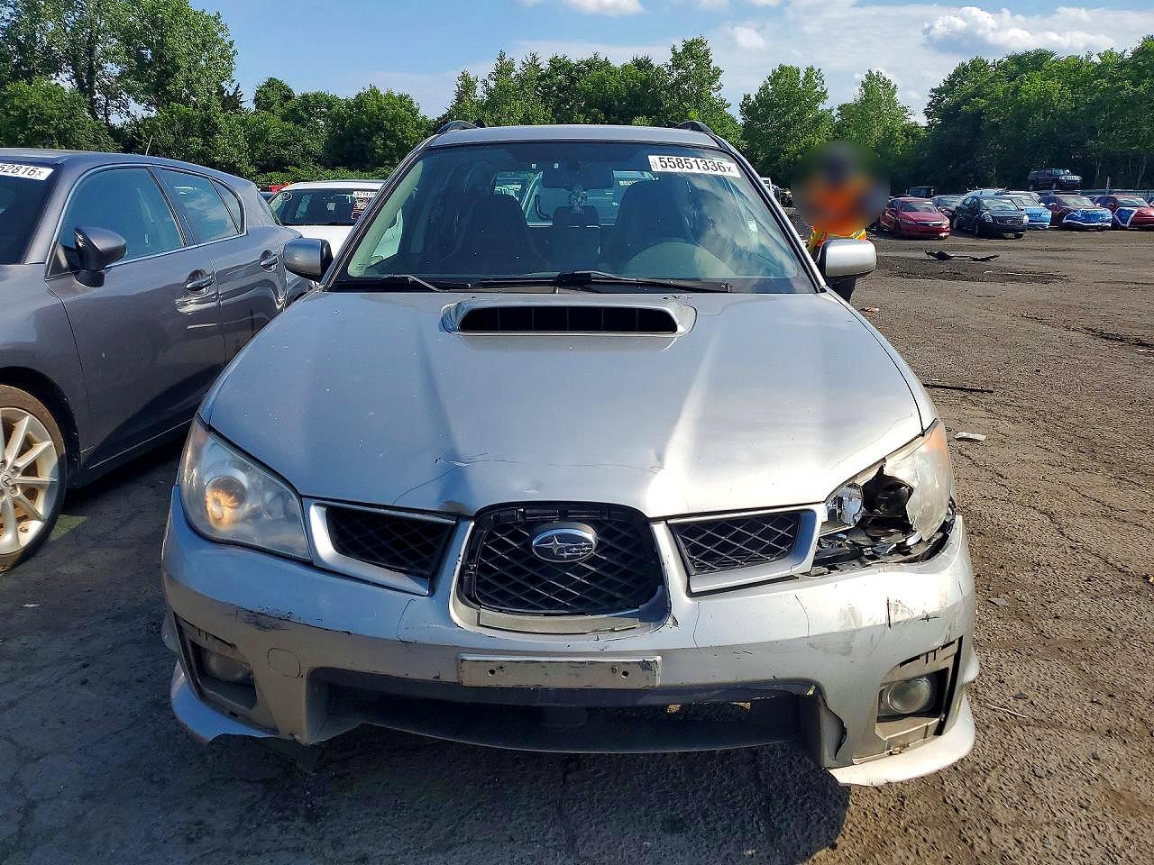2007 Subaru Impreza Wrx Silver vin: JF1GG74617G801139