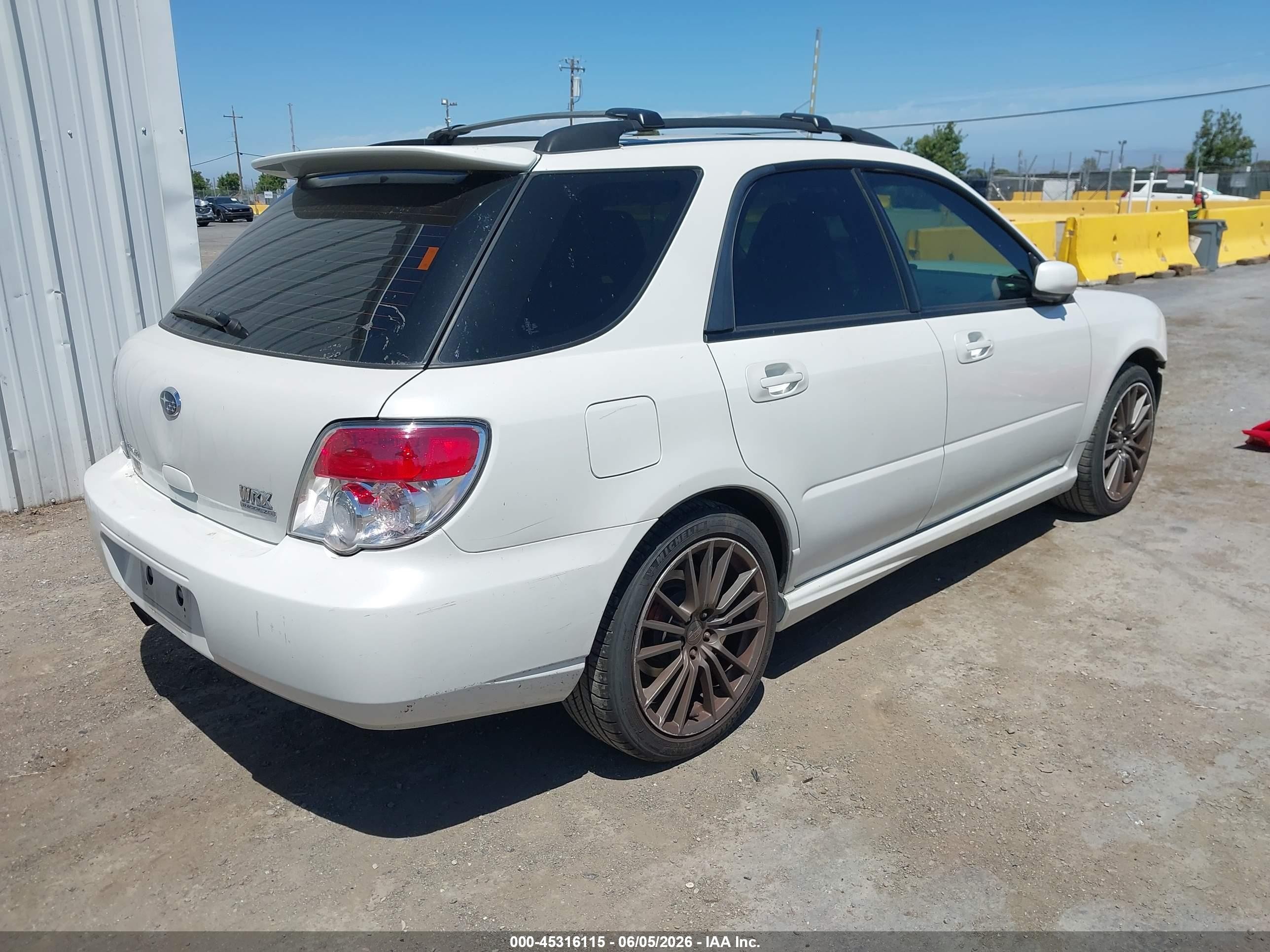 2007 Subaru Impreza Wrx Limited White vin: JF1GG74657H800912