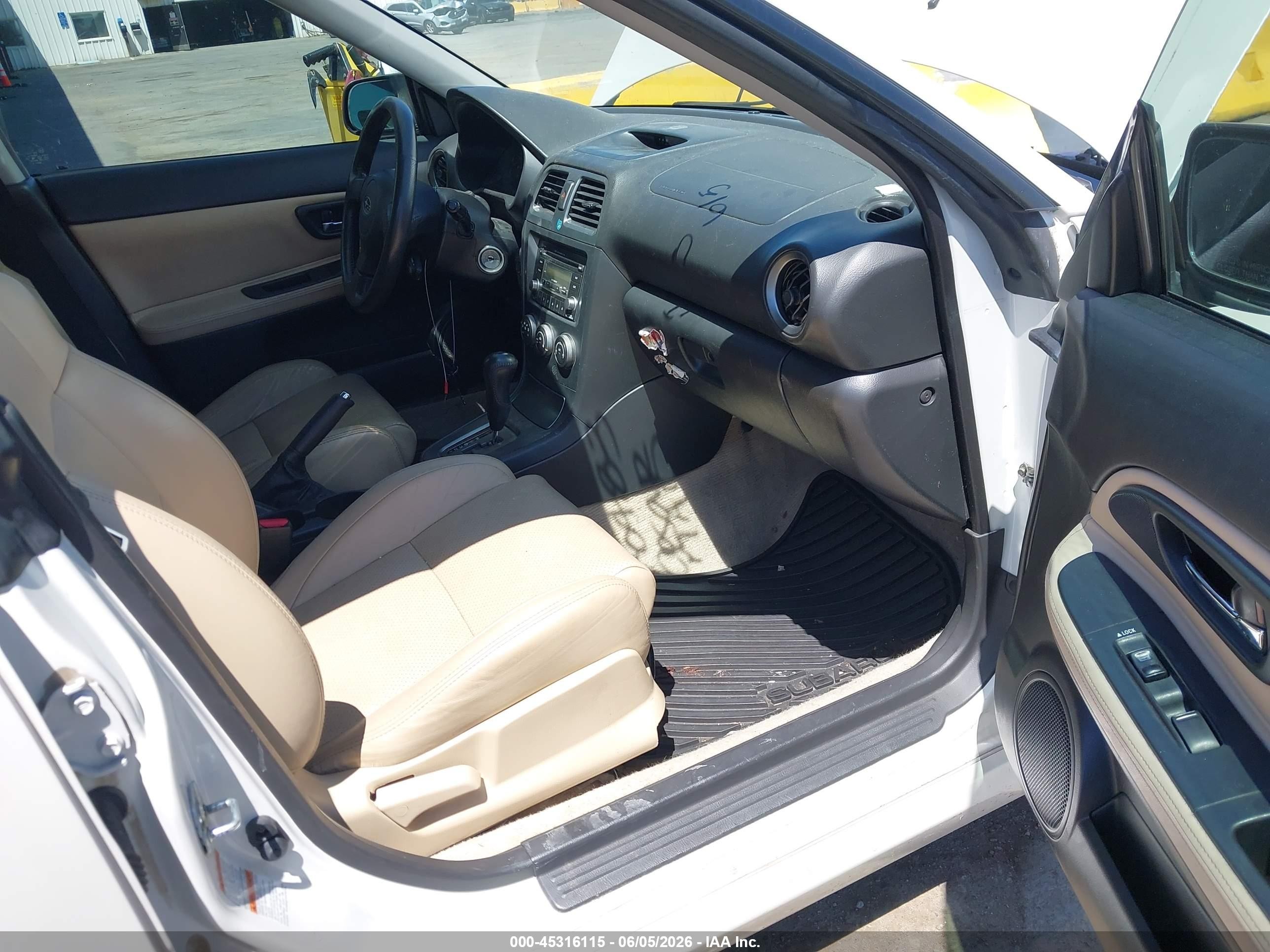 2007 Subaru Impreza Wrx Limited White vin: JF1GG74657H800912