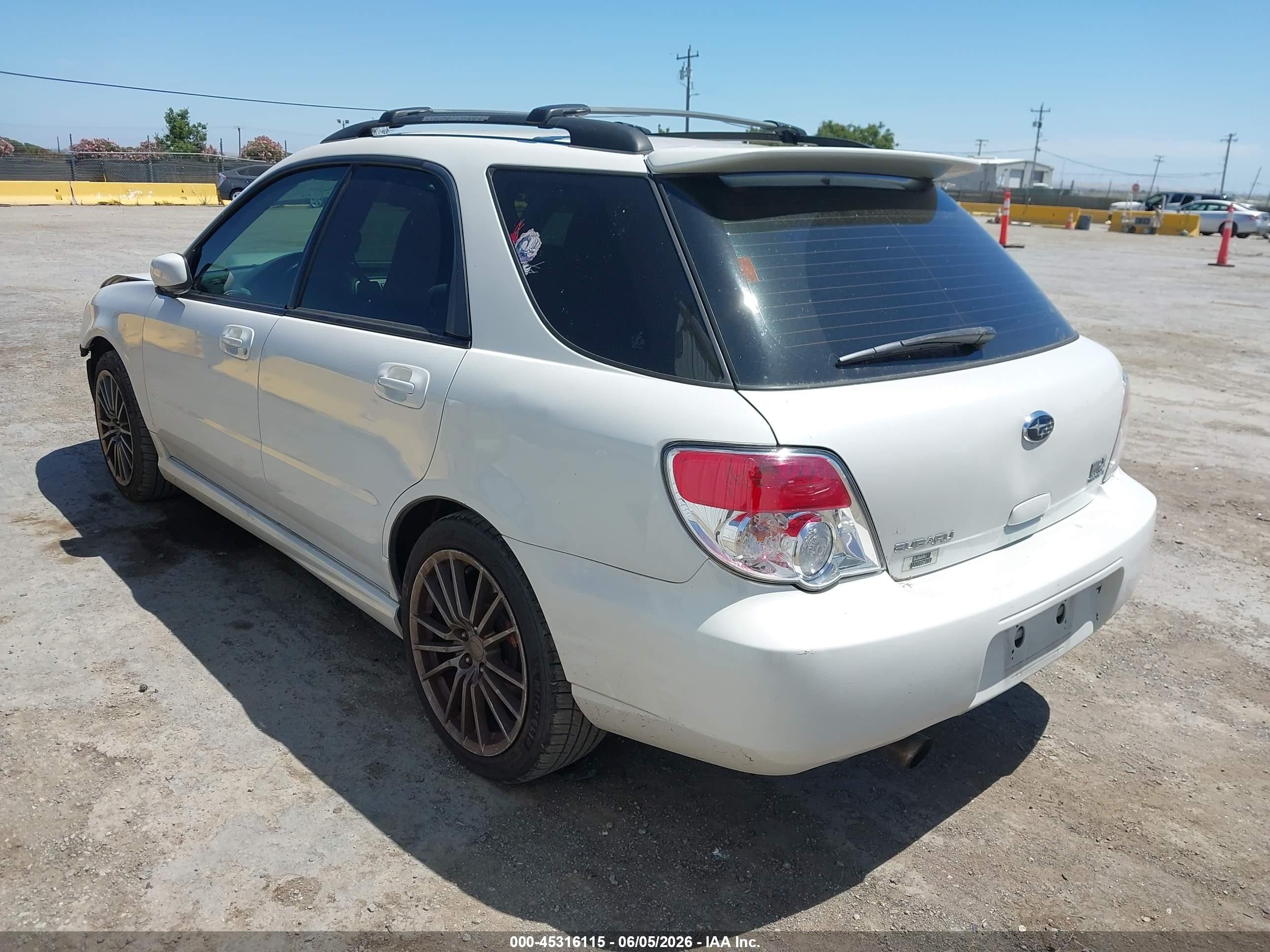 2007 Subaru Impreza Wrx Limited White vin: JF1GG74657H800912