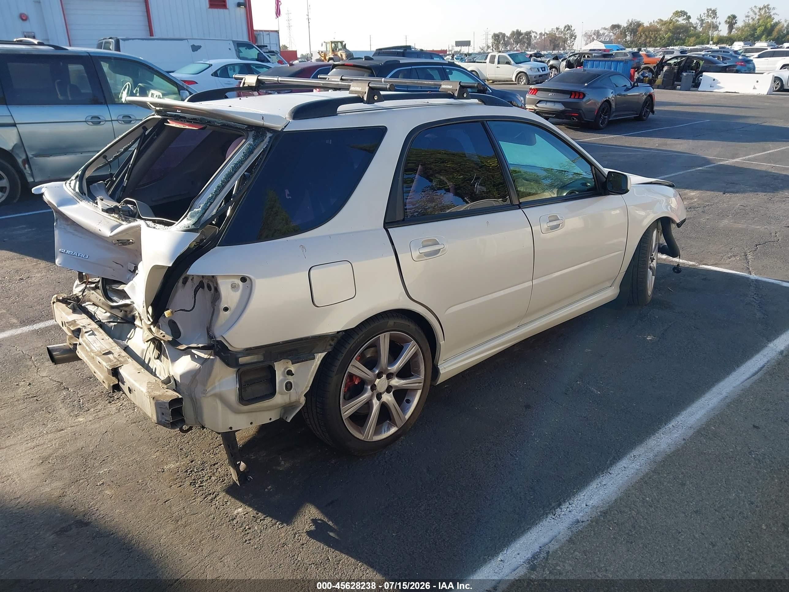 2007 Subaru Impreza Wrx White vin: JF1GG74677G817913
