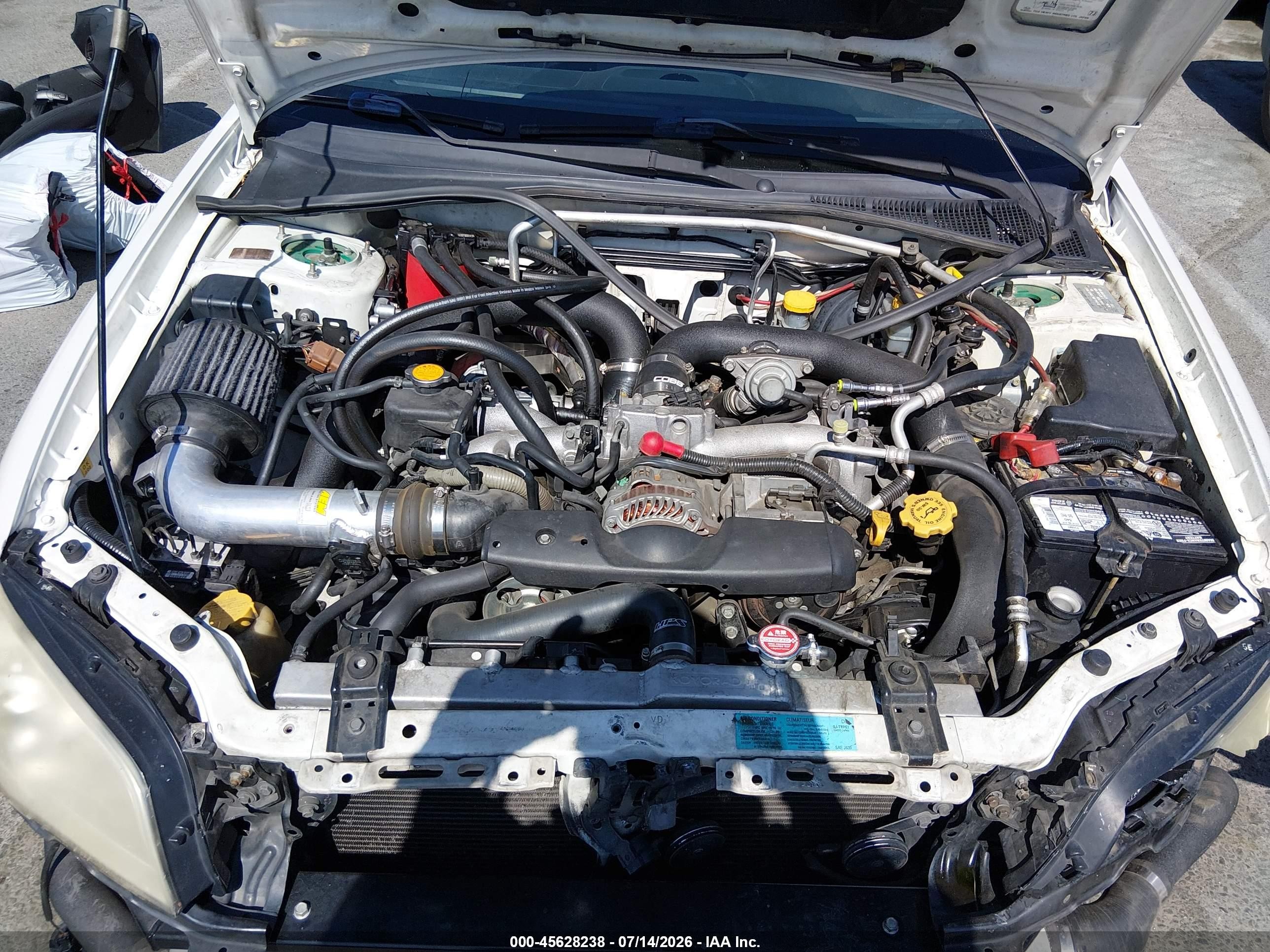2007 Subaru Impreza Wrx White vin: JF1GG74677G817913