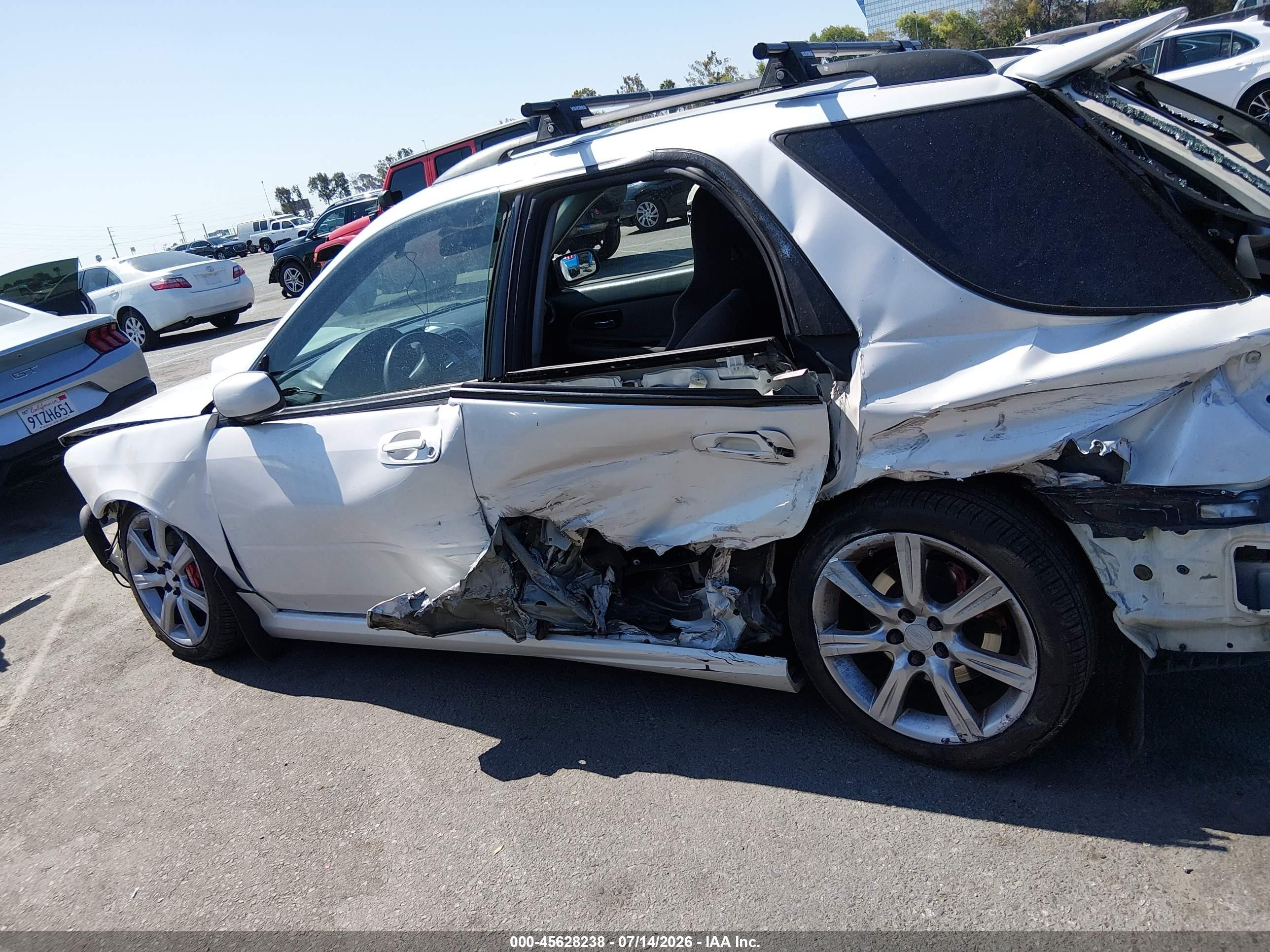 2007 Subaru Impreza Wrx White vin: JF1GG74677G817913