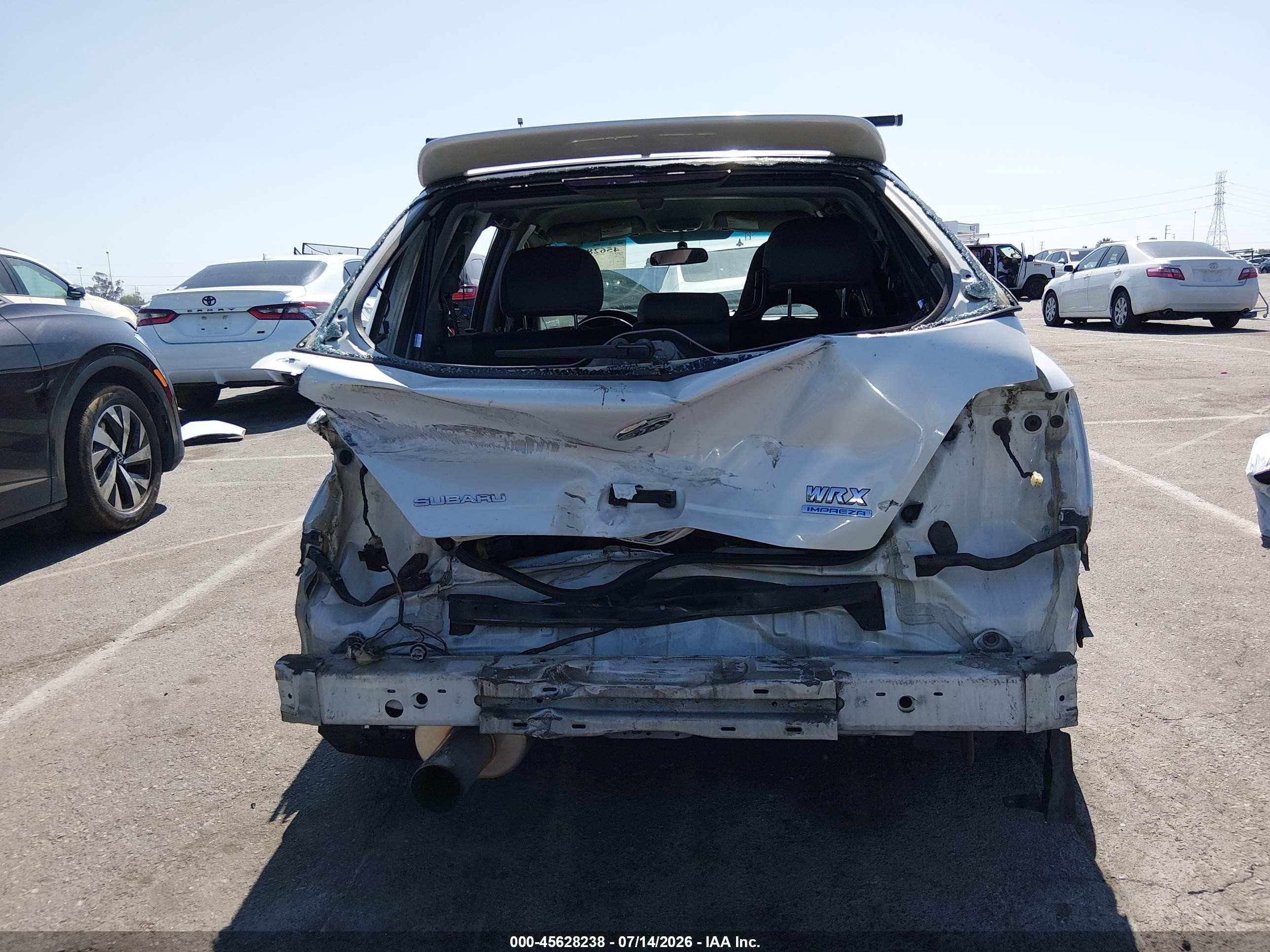 2007 Subaru Impreza Wrx White vin: JF1GG74677G817913
