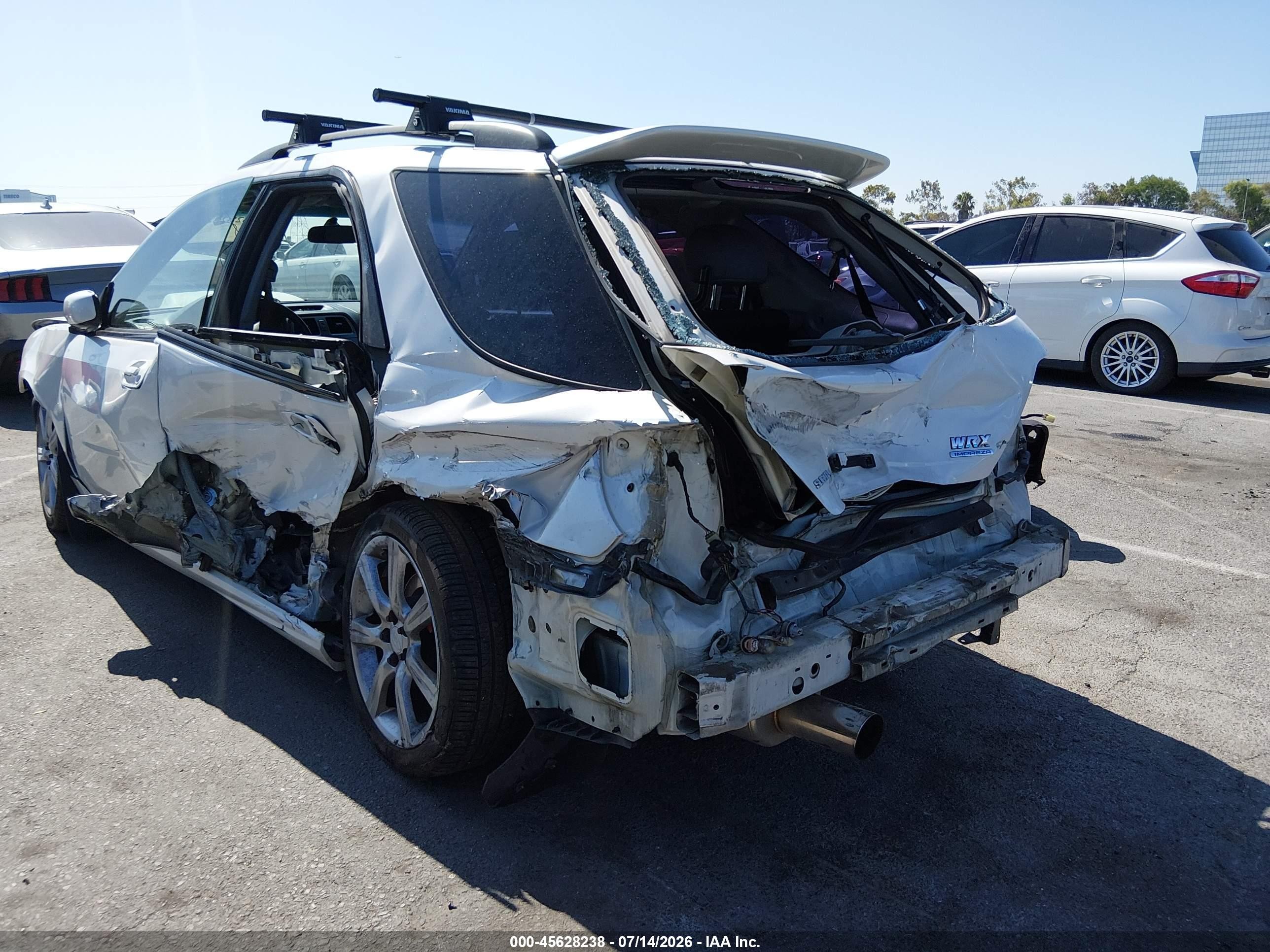 2007 Subaru Impreza Wrx White vin: JF1GG74677G817913