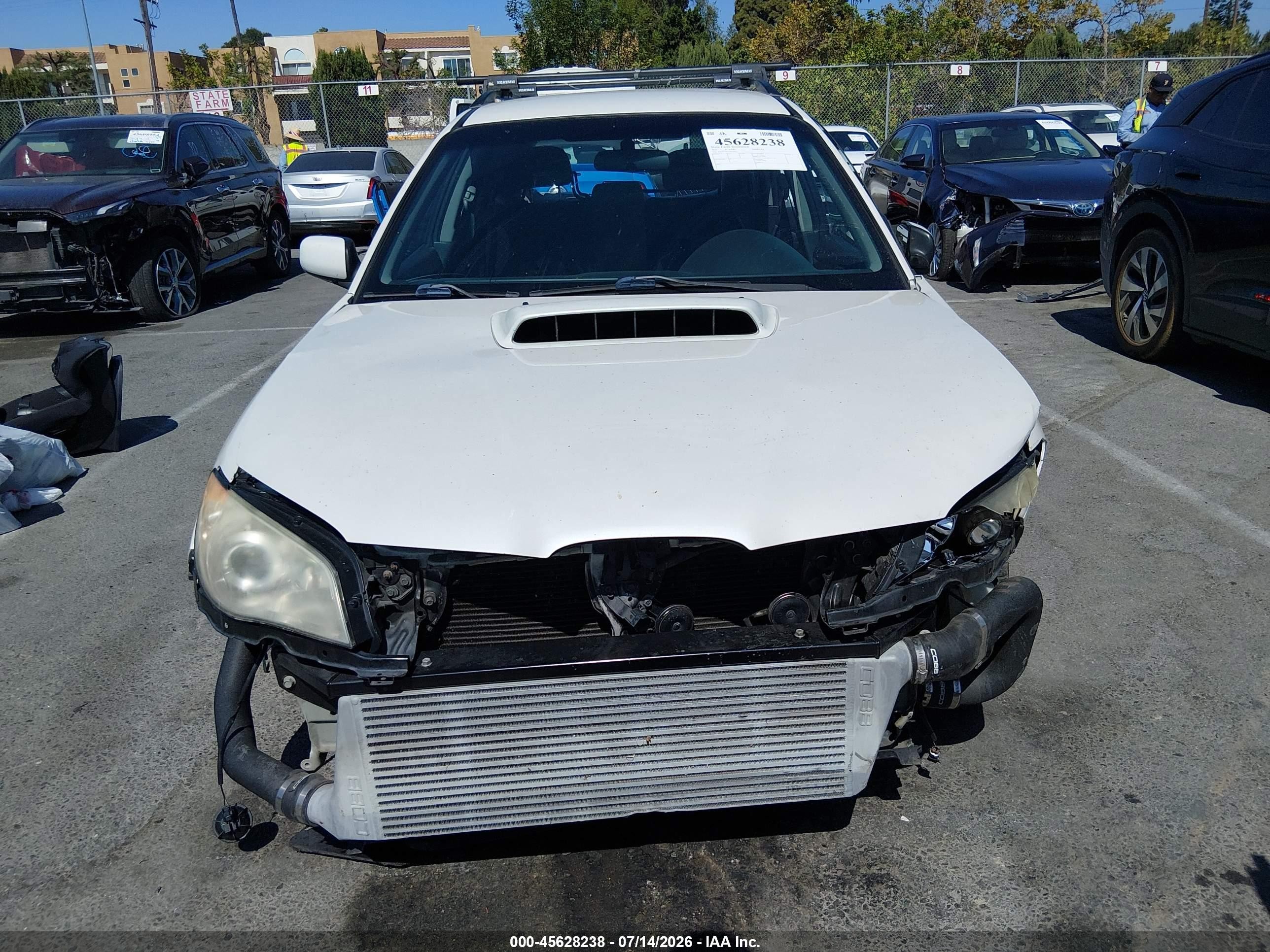 2007 Subaru Impreza Wrx White vin: JF1GG74677G817913
