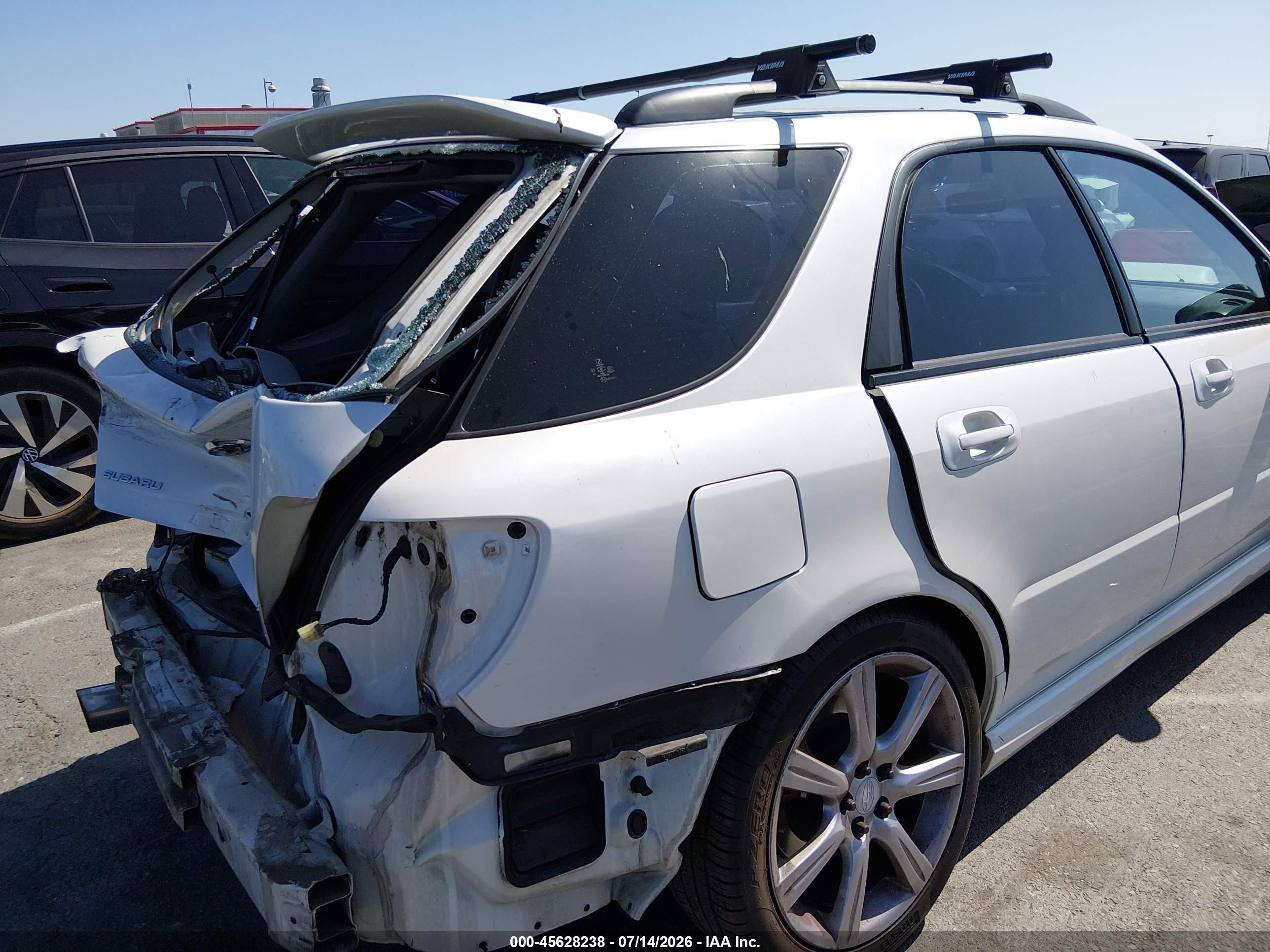 2007 Subaru Impreza Wrx White vin: JF1GG74677G817913