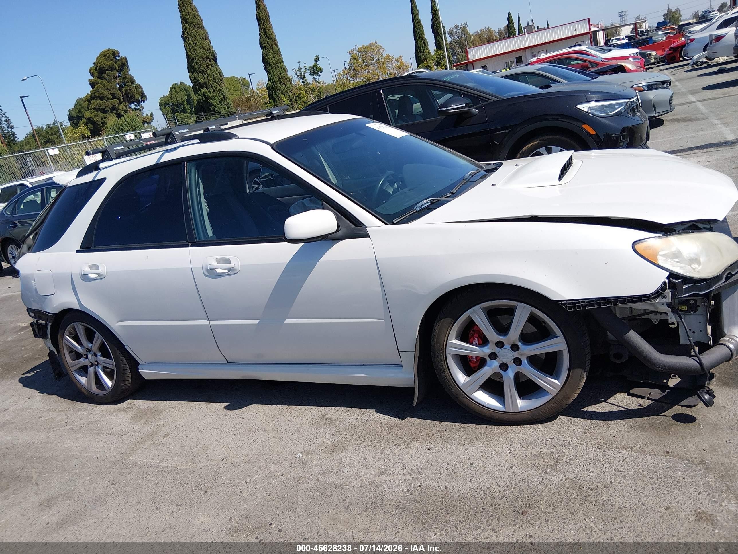 2007 Subaru Impreza Wrx White vin: JF1GG74677G817913