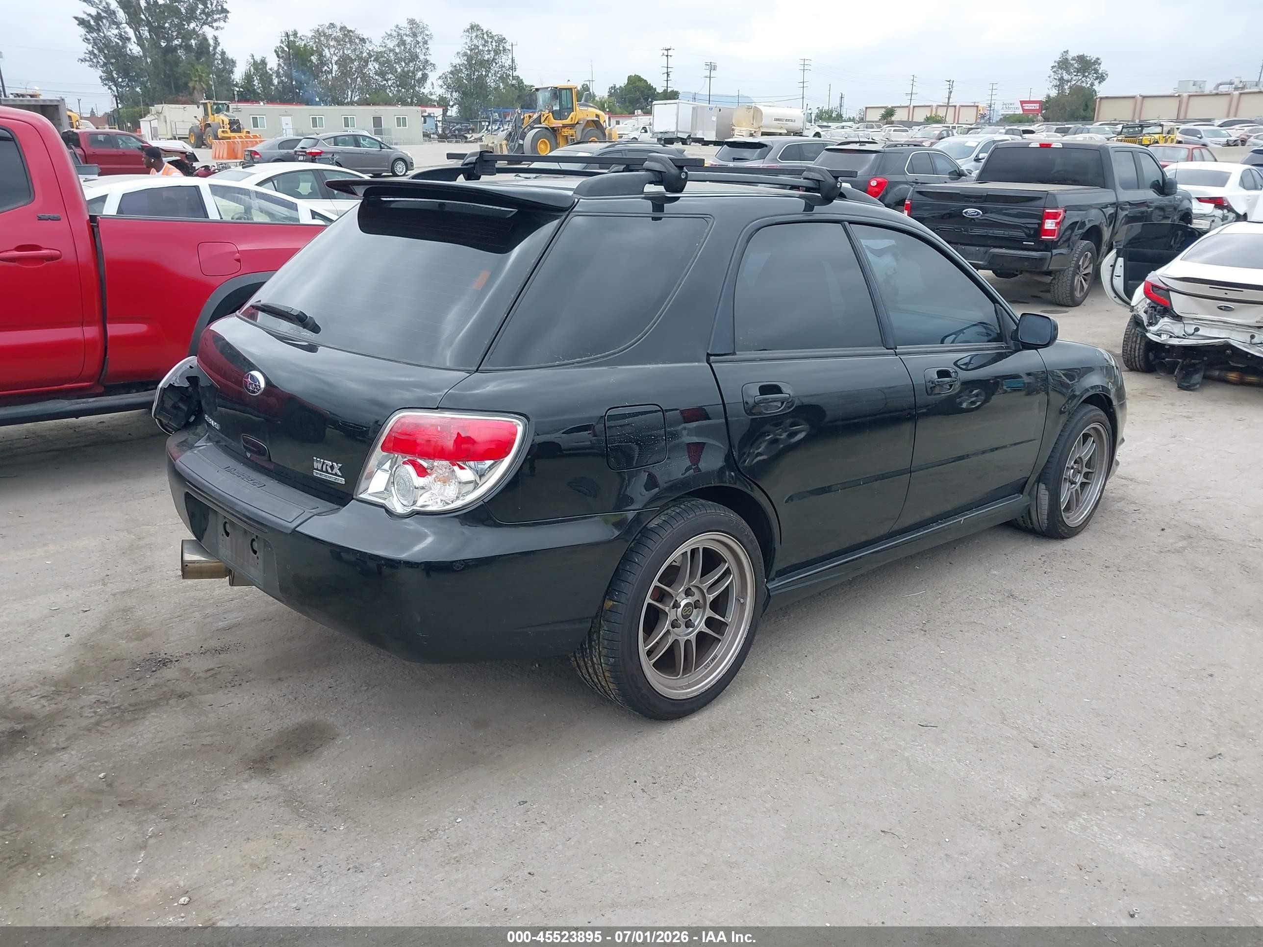 2007 Subaru Impreza Wrx Limited Black vin: JF1GG74697G808565