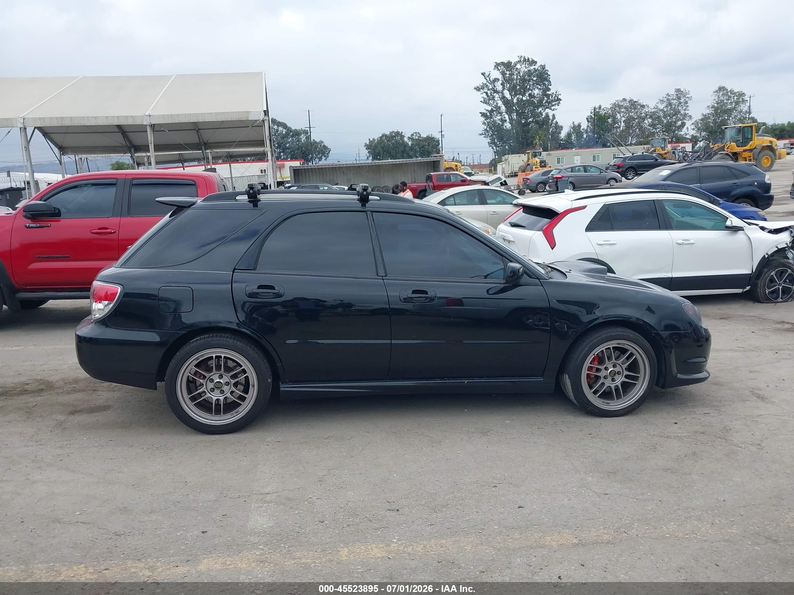 2007 Subaru Impreza Wrx Limited Black vin: JF1GG74697G808565